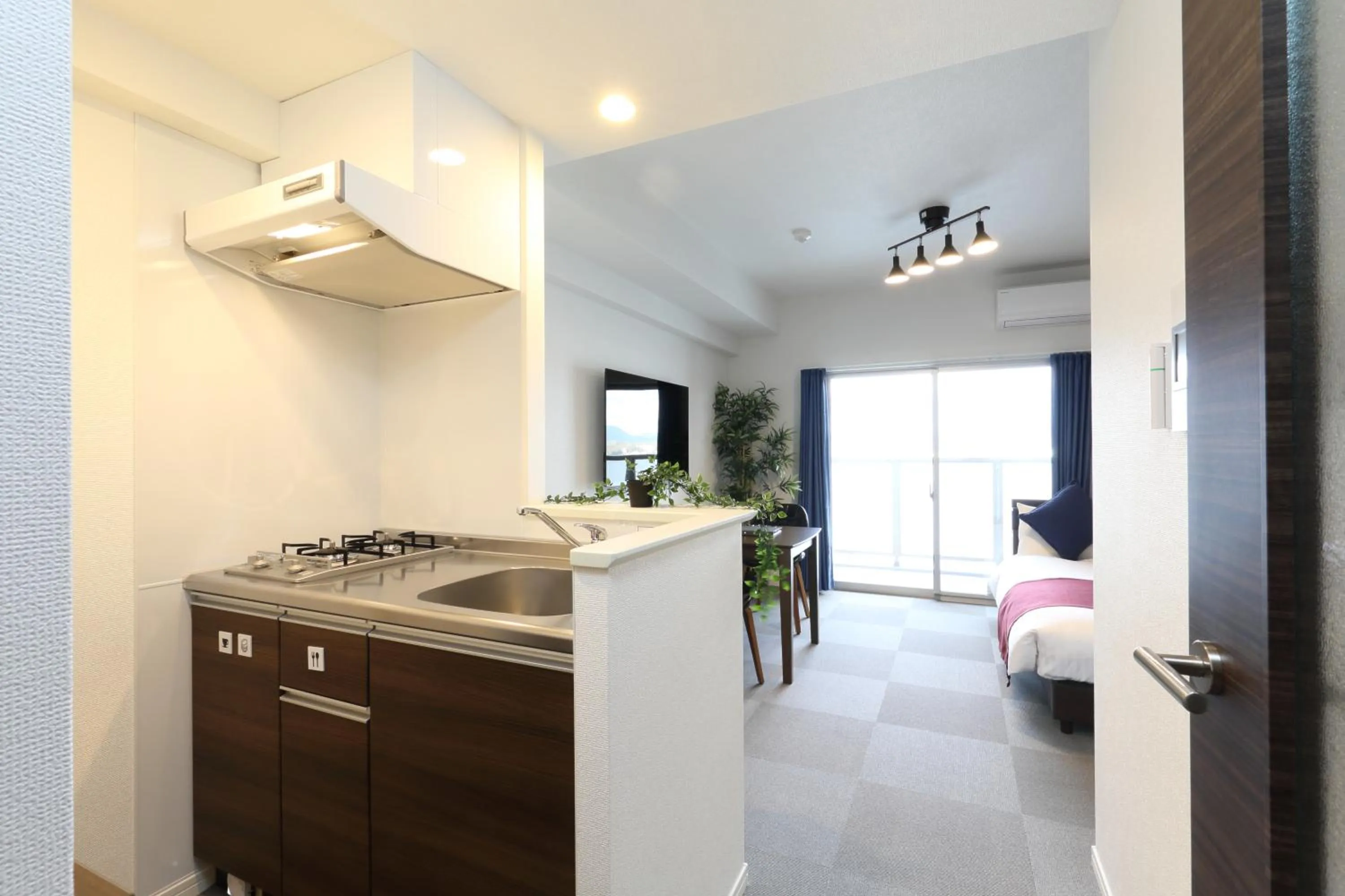 Kitchen or kitchenette in The Grand Residence Hotel Hakata