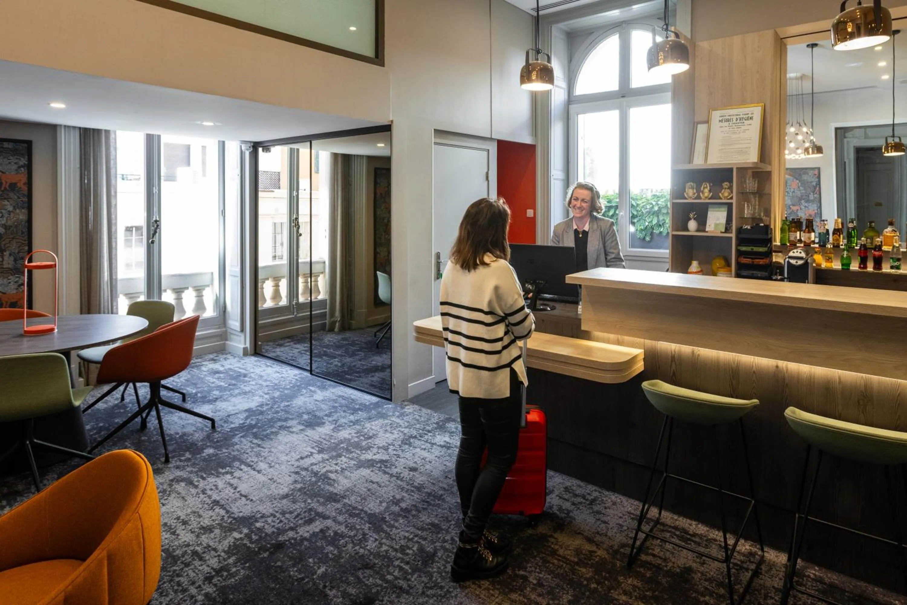 Lobby or reception in Hôtel Vendôme