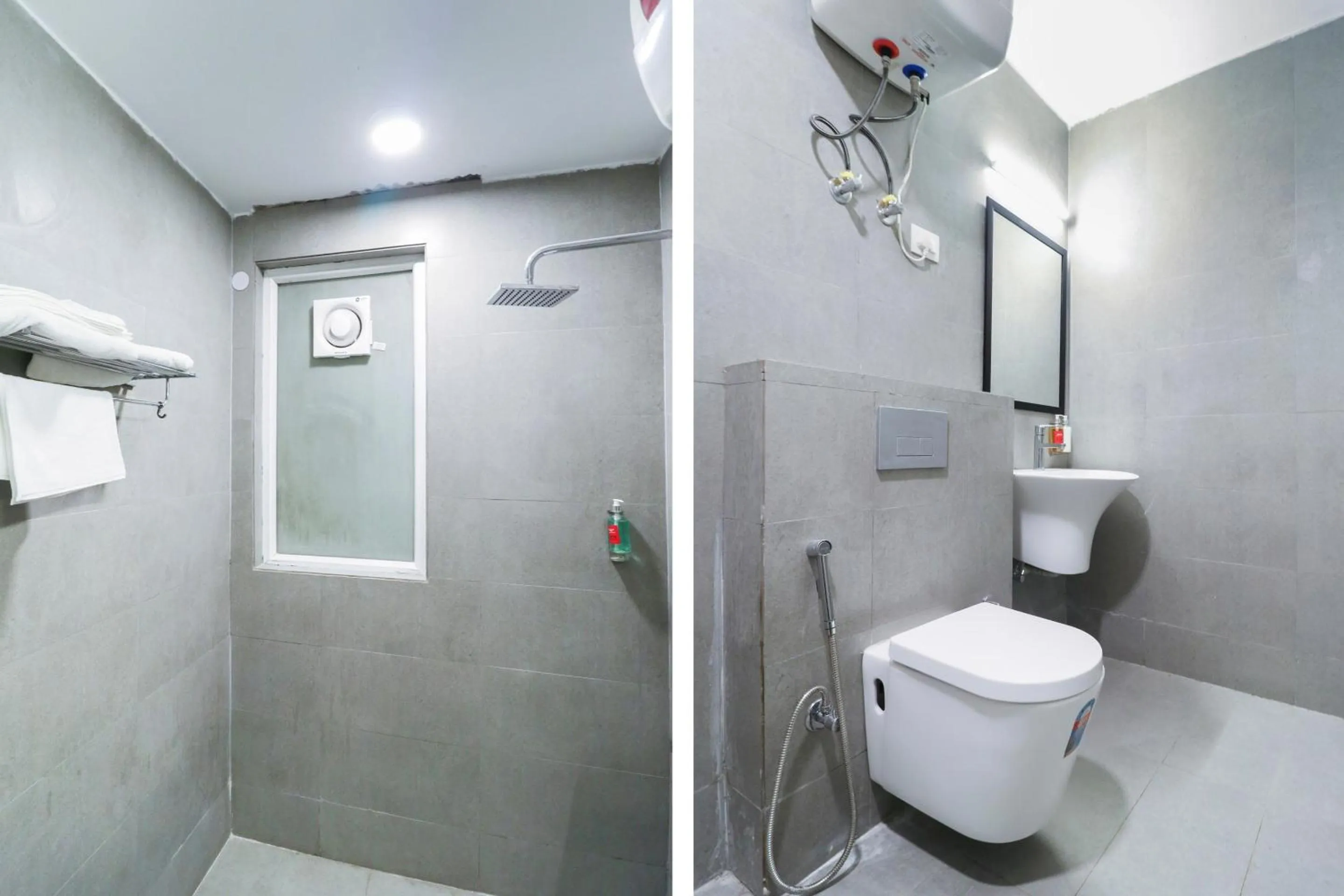 Bathroom in Super Townhouse Noida Sector 71 Near ISKCON Temple Noida