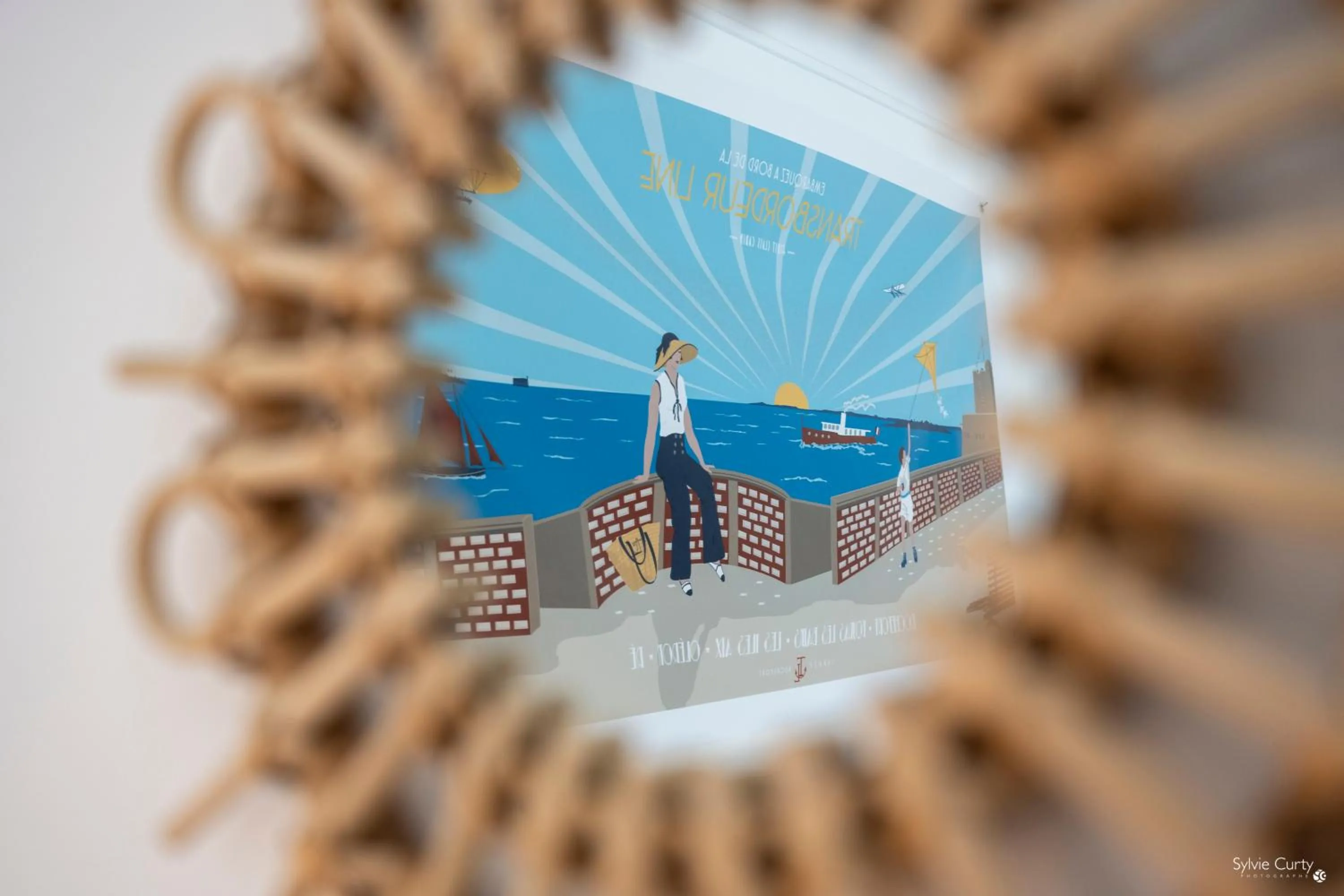 Decorative detail in Hotel La Roseraie