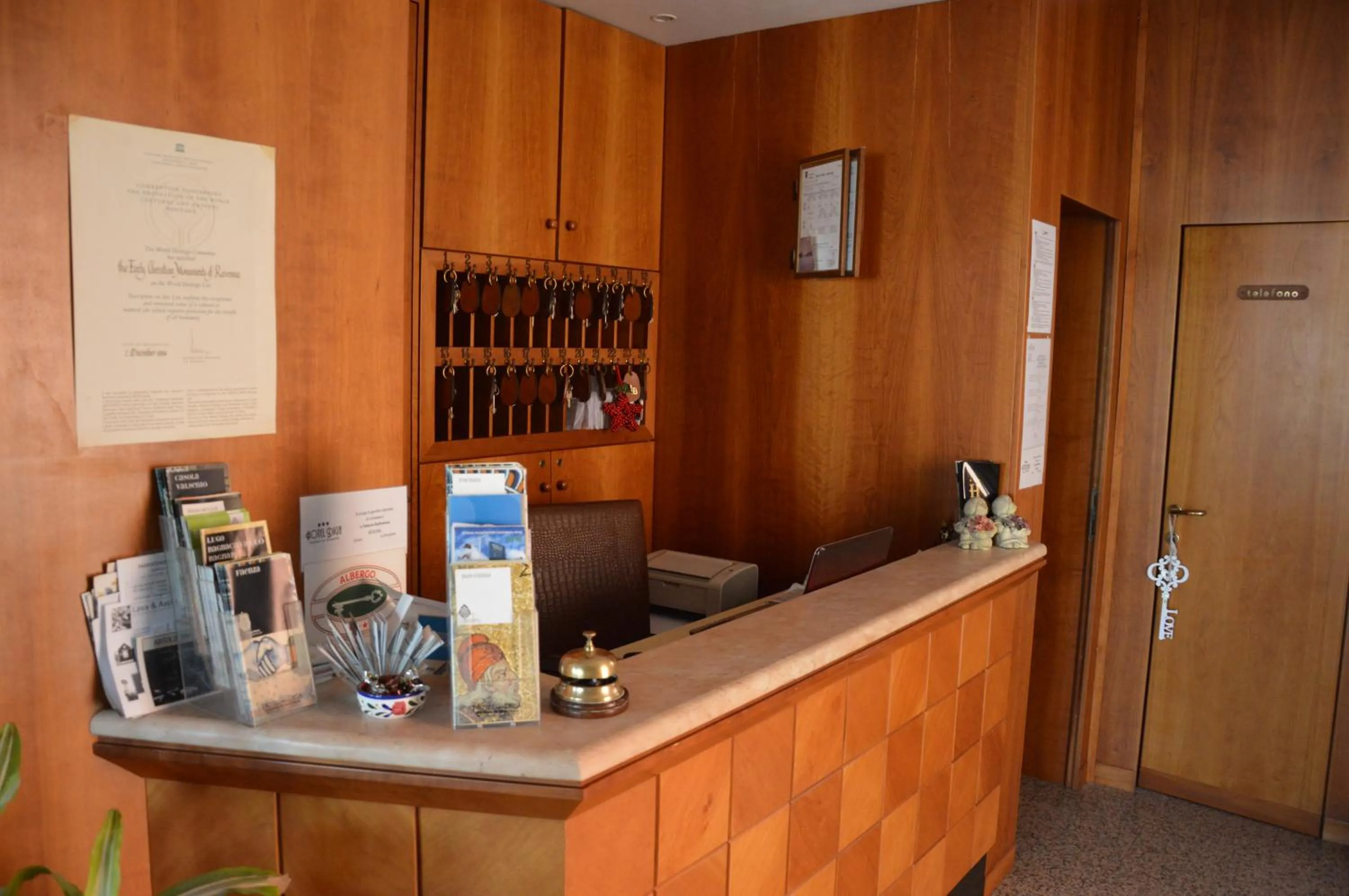 Lobby or reception in Hotel Diga