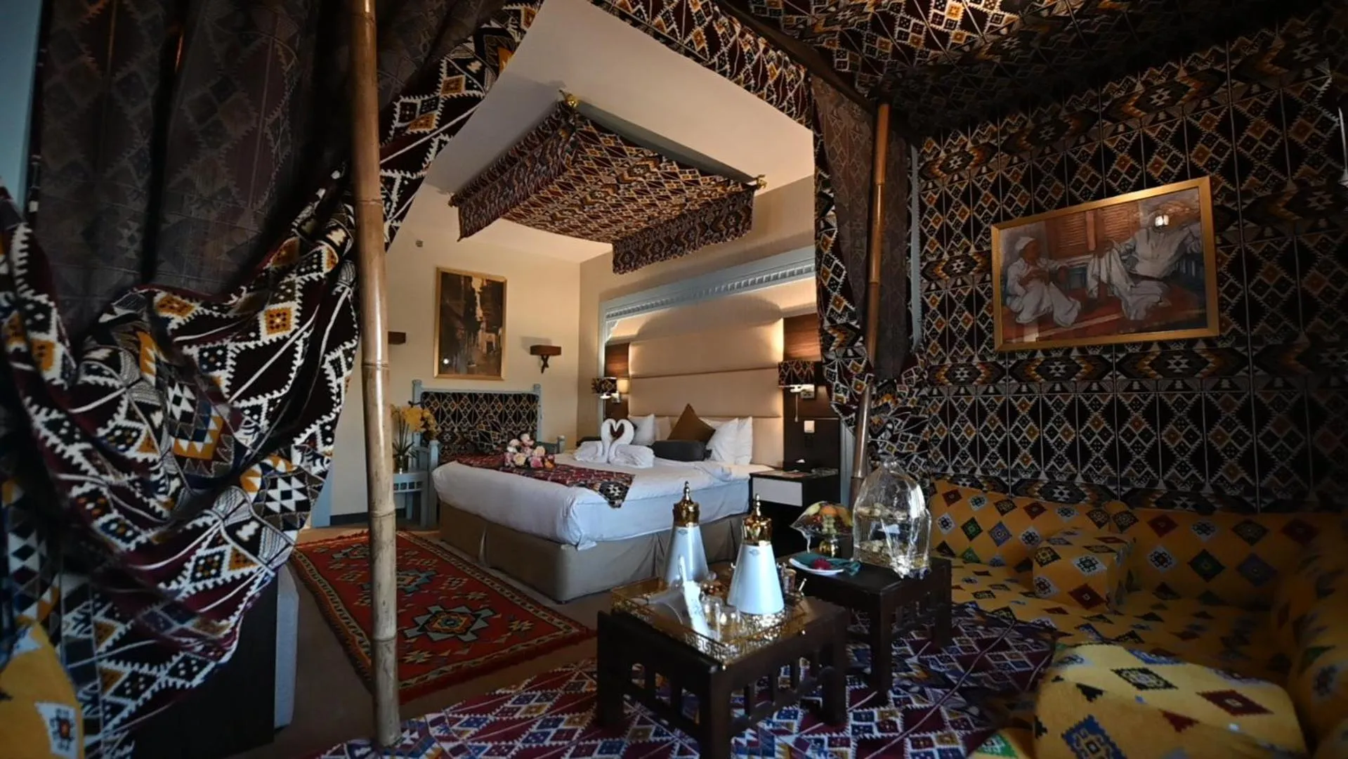 Bed in Holiday Villa Hail