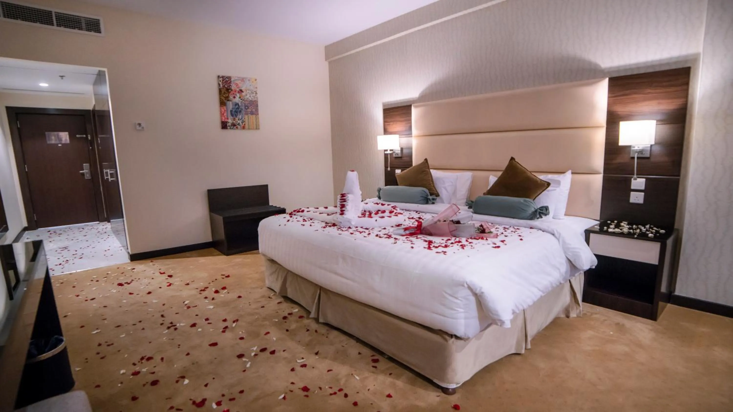 Bed in Holiday Villa Hail