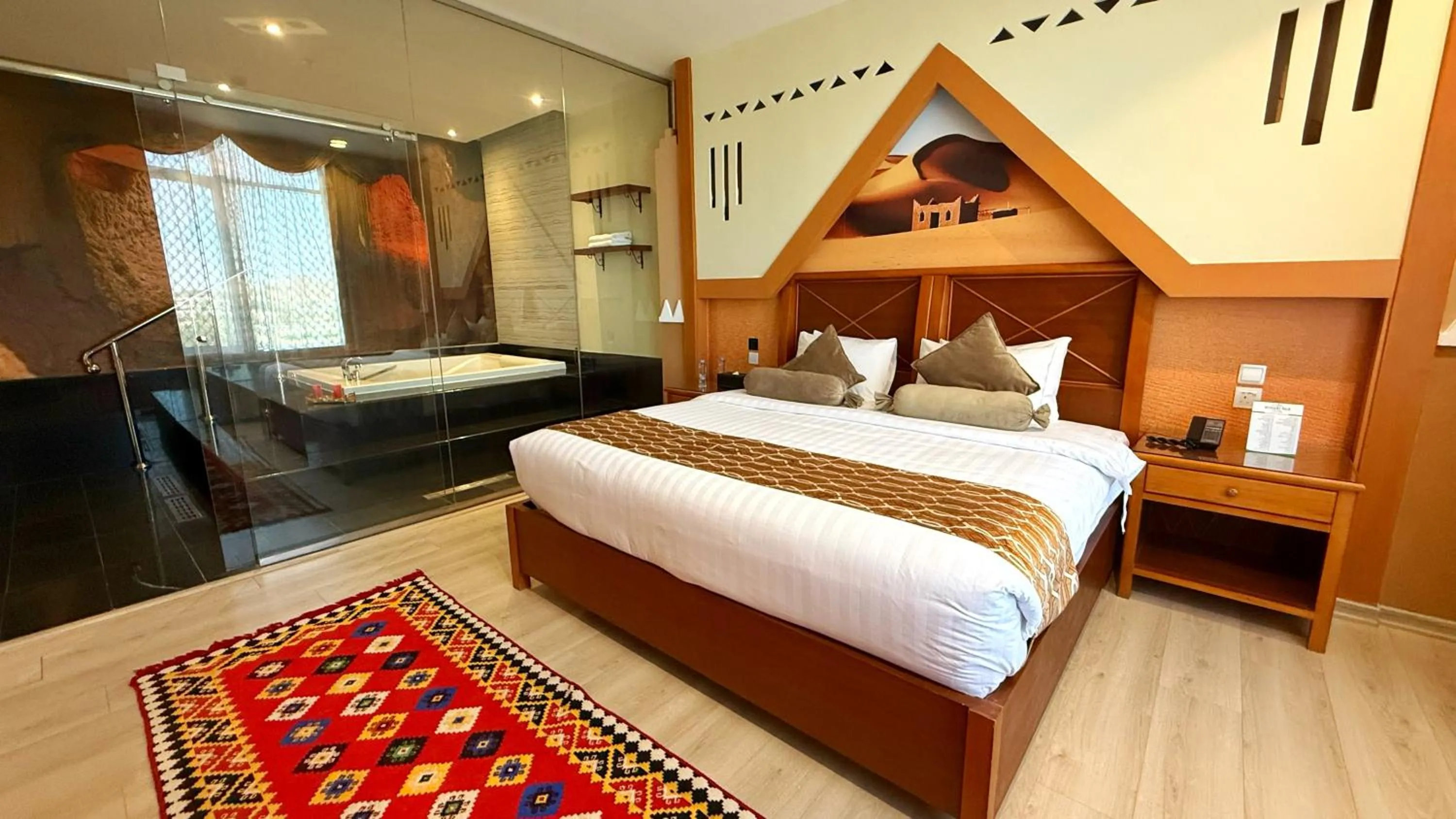 Bed in Holiday Villa Hail