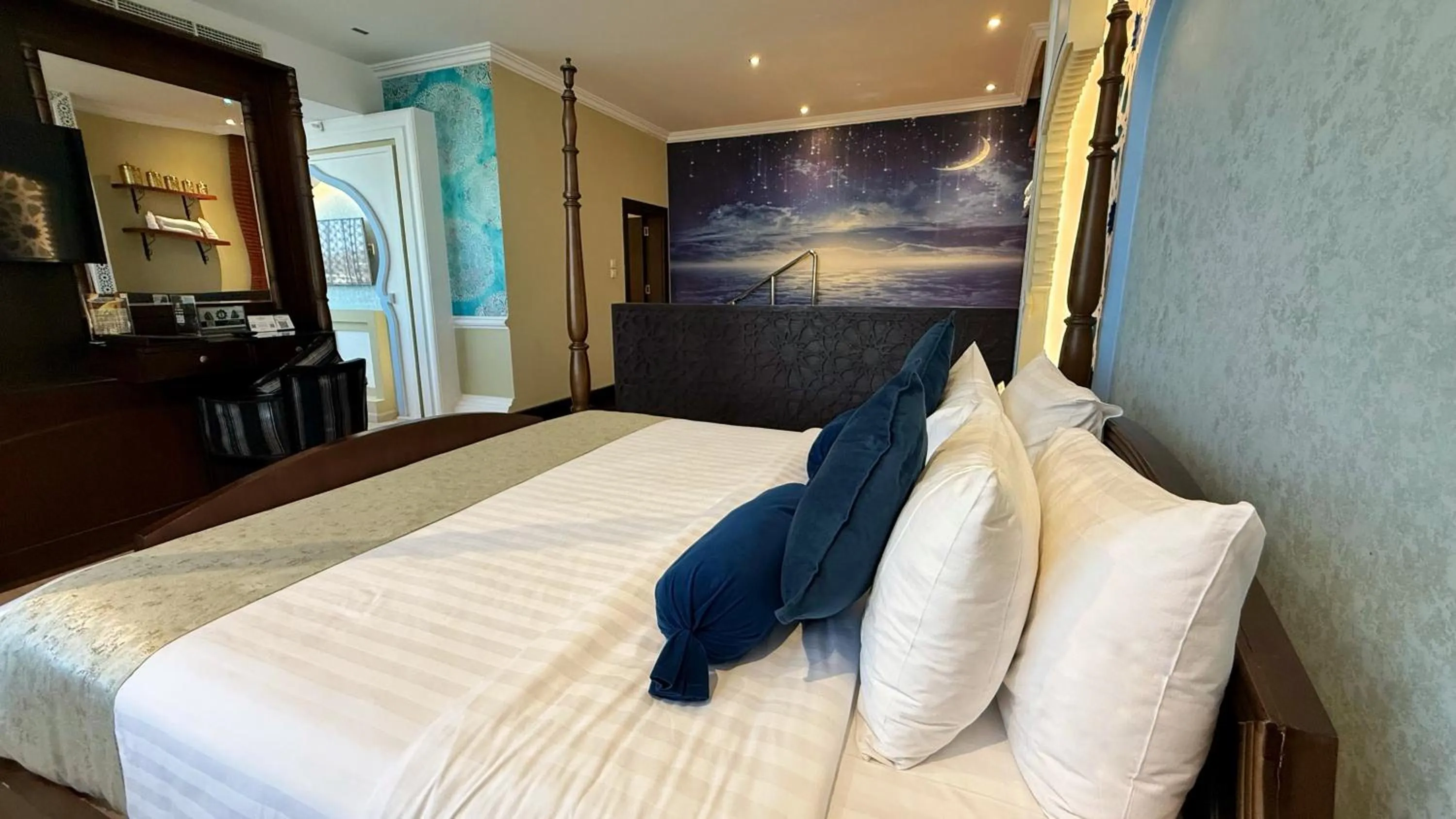 Bed in Holiday Villa Hail