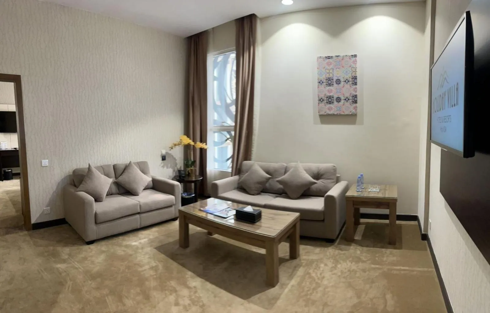 Communal lounge/ TV room in Holiday Villa Hail