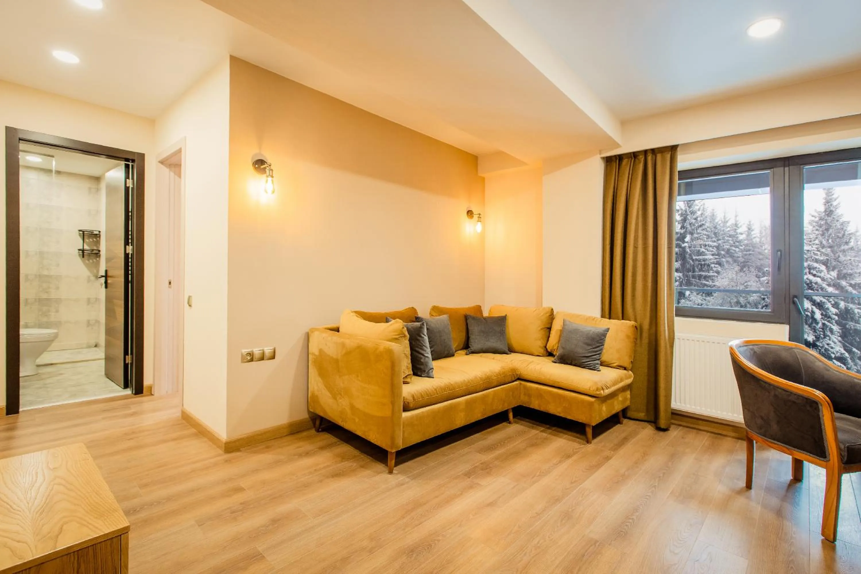 Living room in Bakuriani Inn