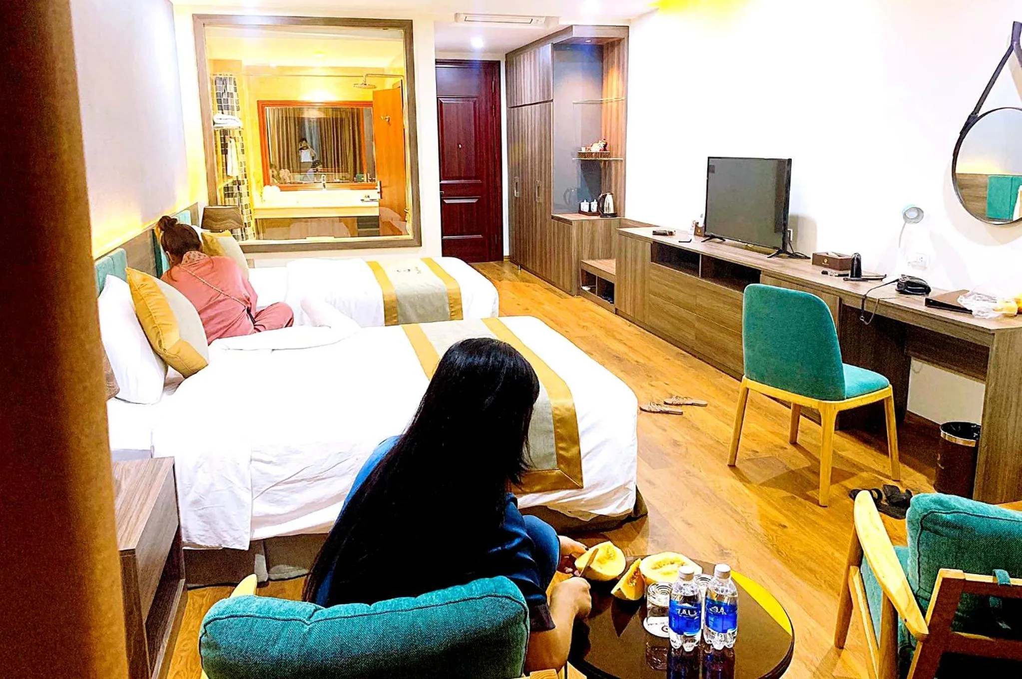 Living room in Thông Đỏ Hotel