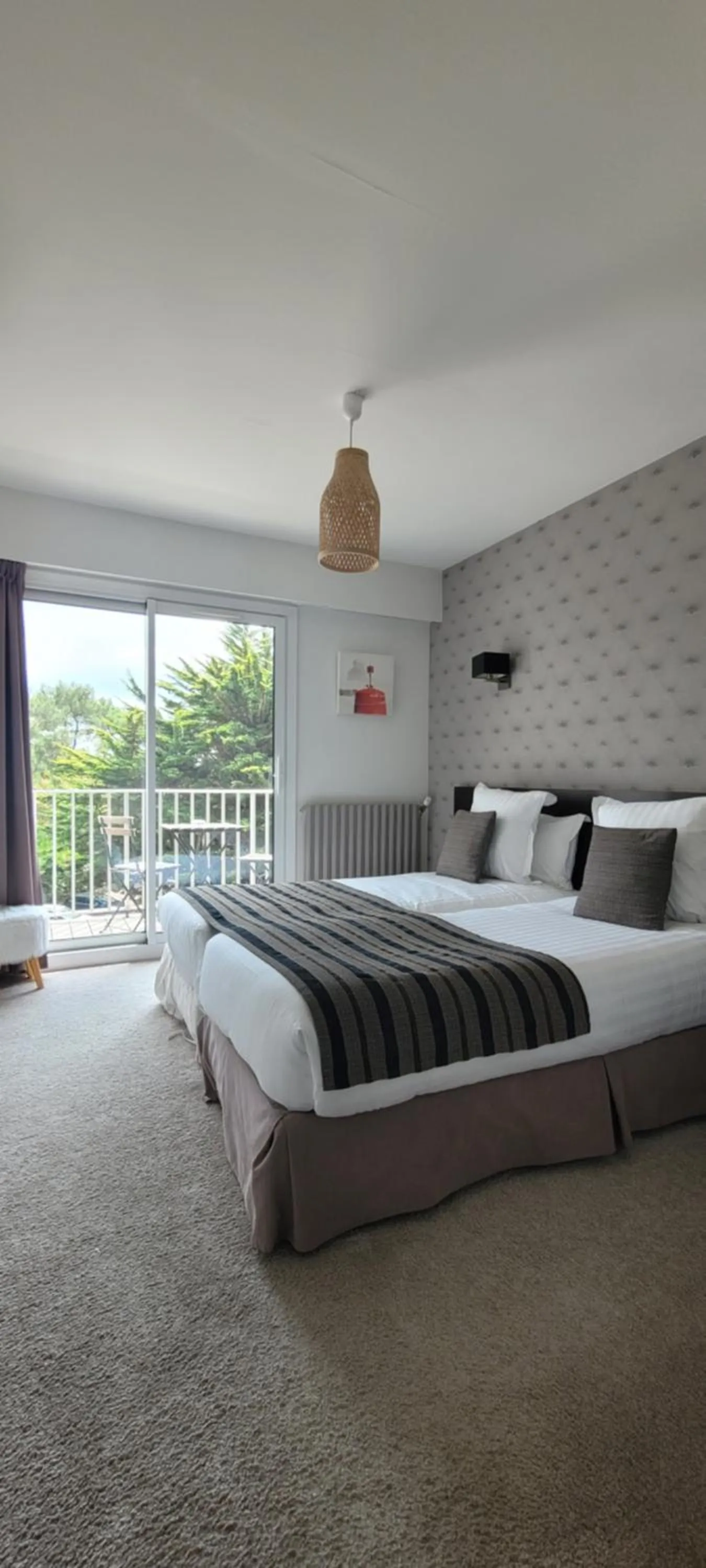 Bed in Le Galet Hotel & Spa