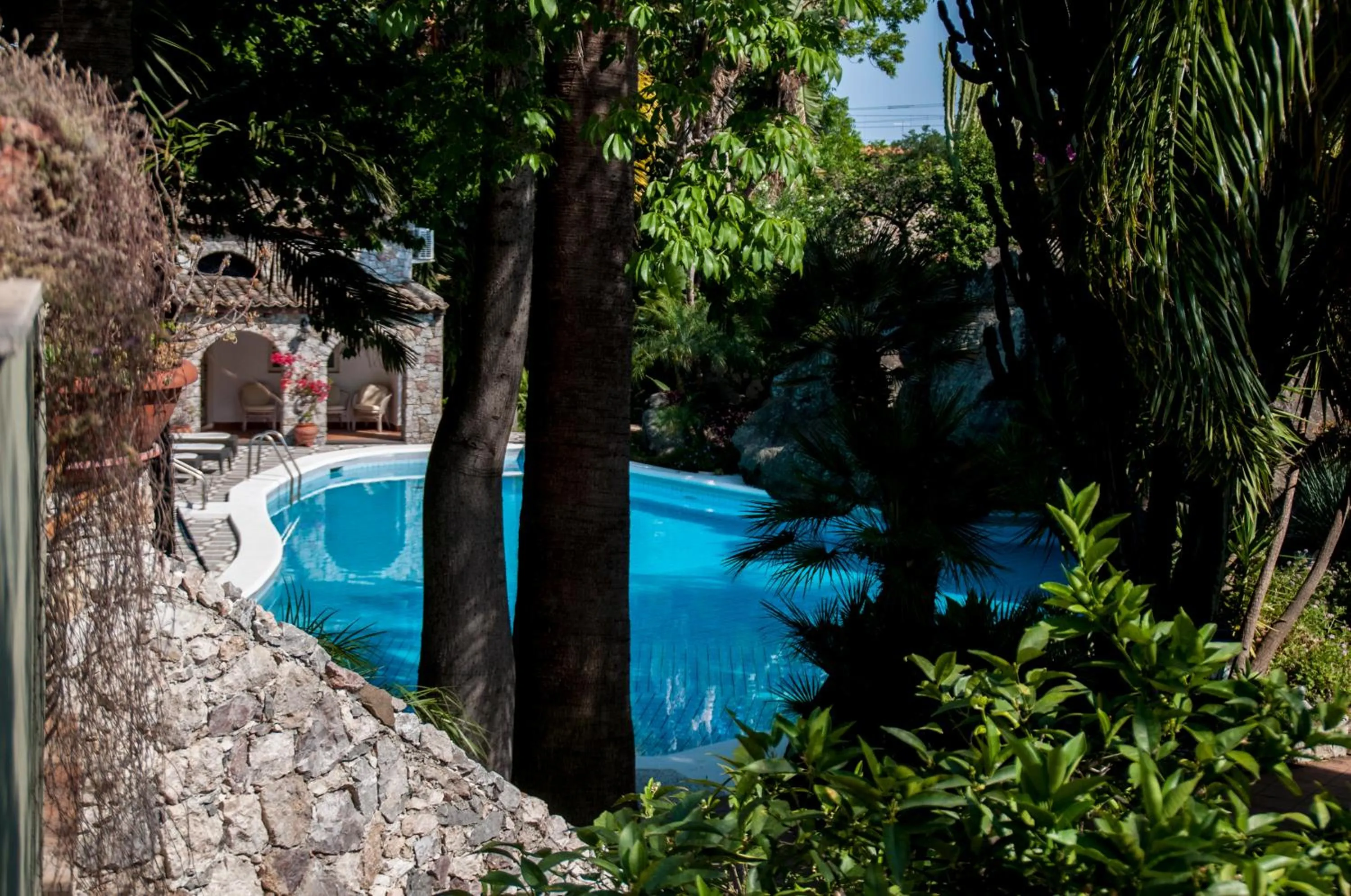Pool view in B&B La Villa