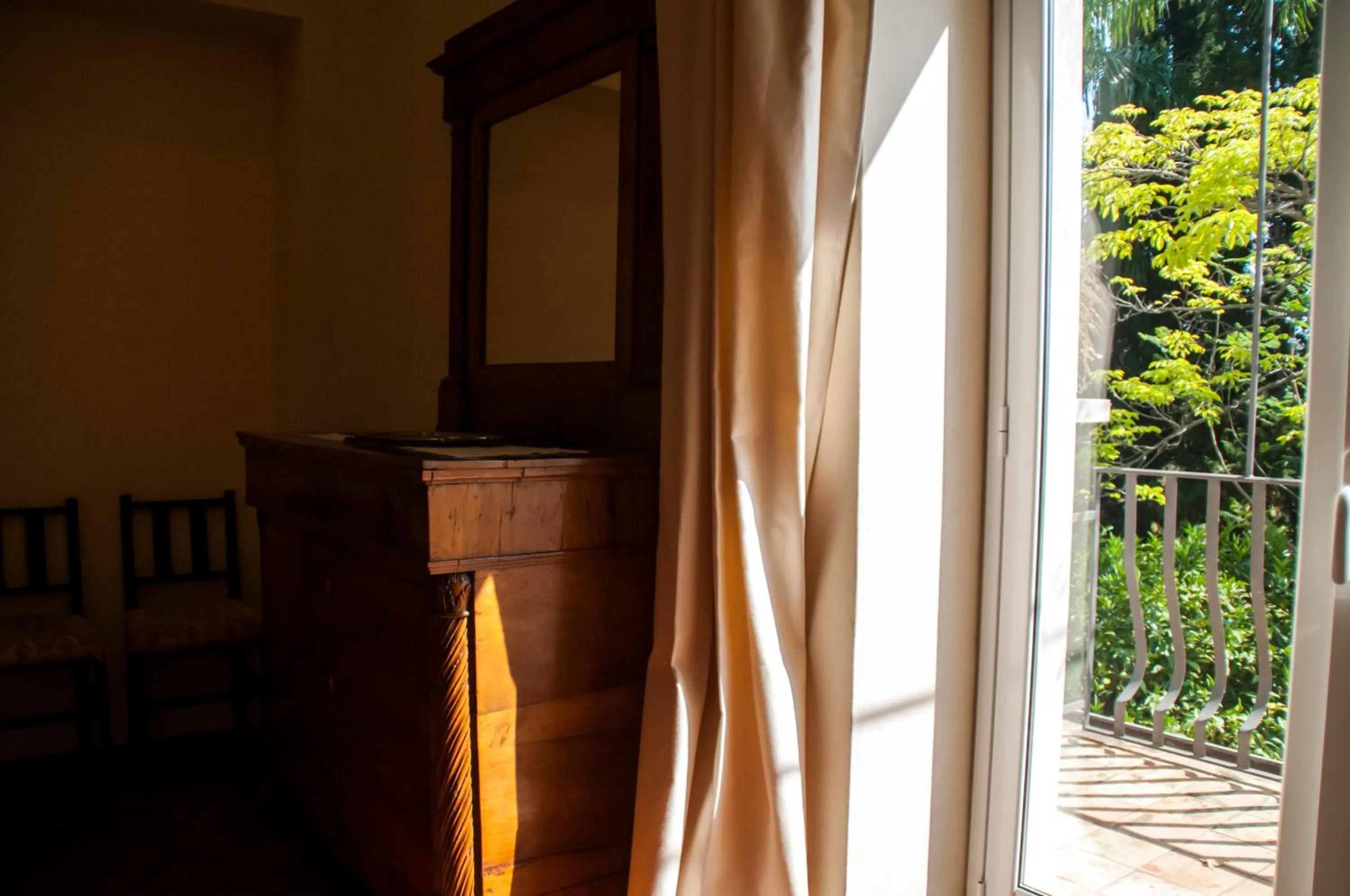 Garden view in B&B La Villa