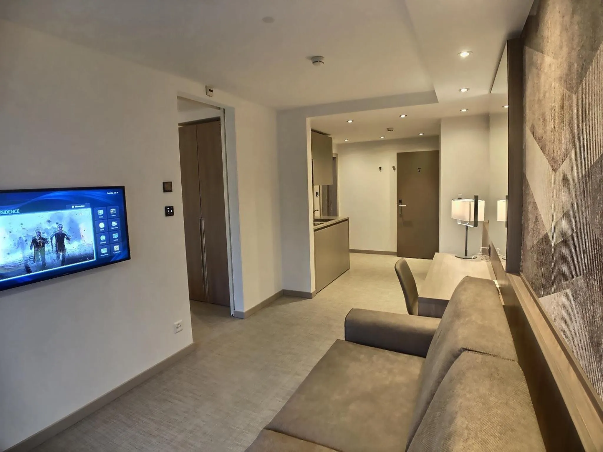 Living room in Attica Résidences, Lausanne