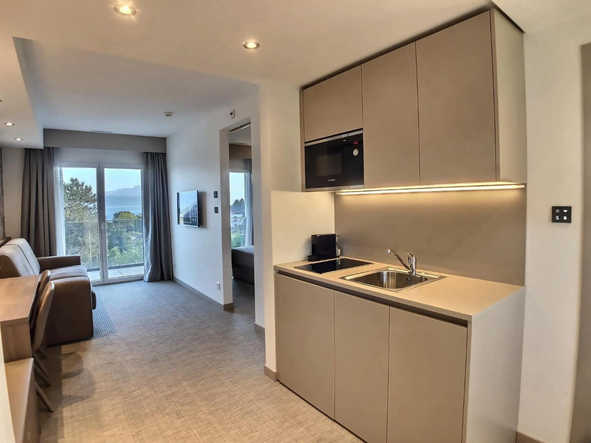 Kitchen or kitchenette in Attica Résidences, Lausanne