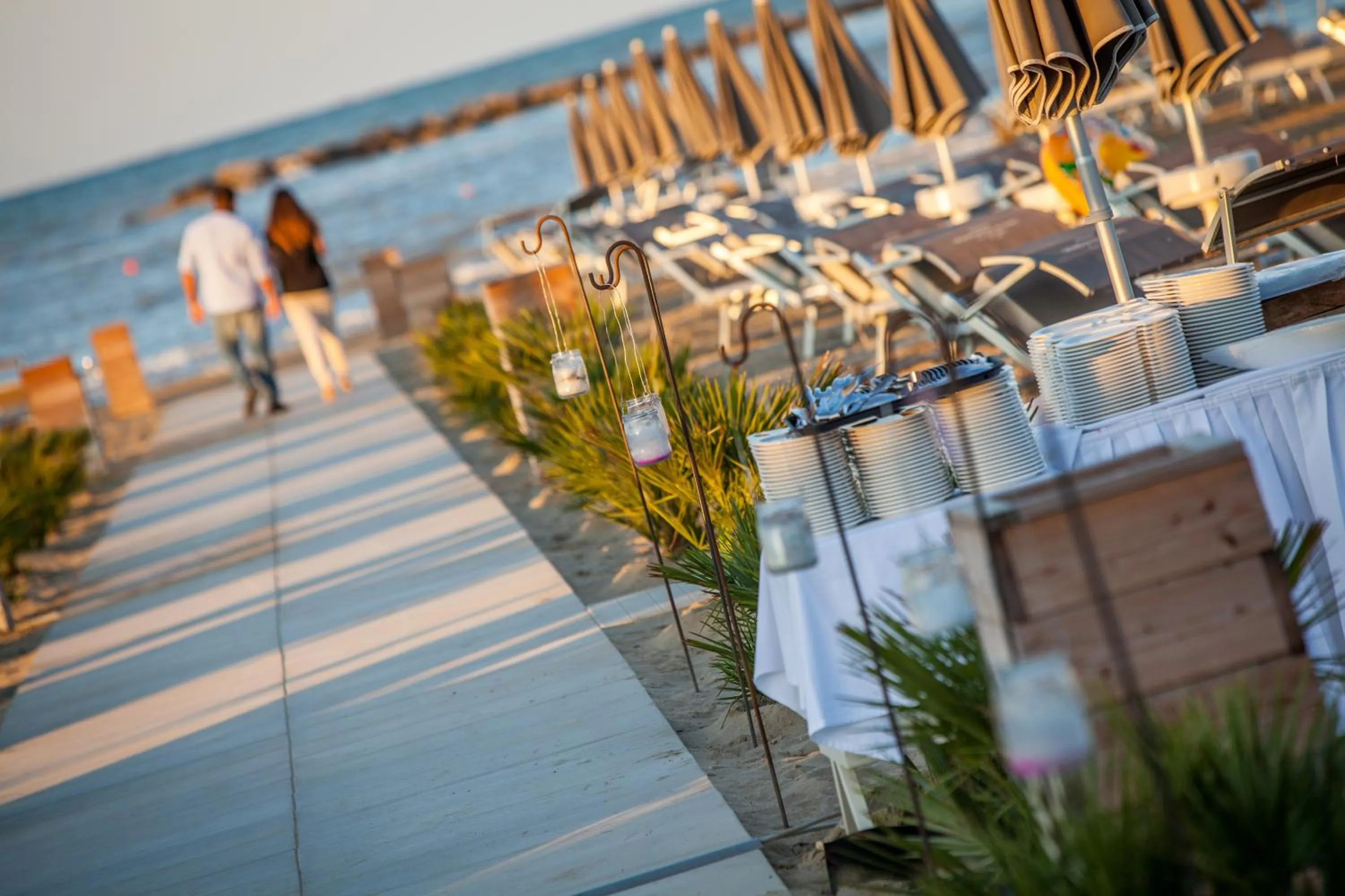 Beach in Grand Hotel Da Vinci