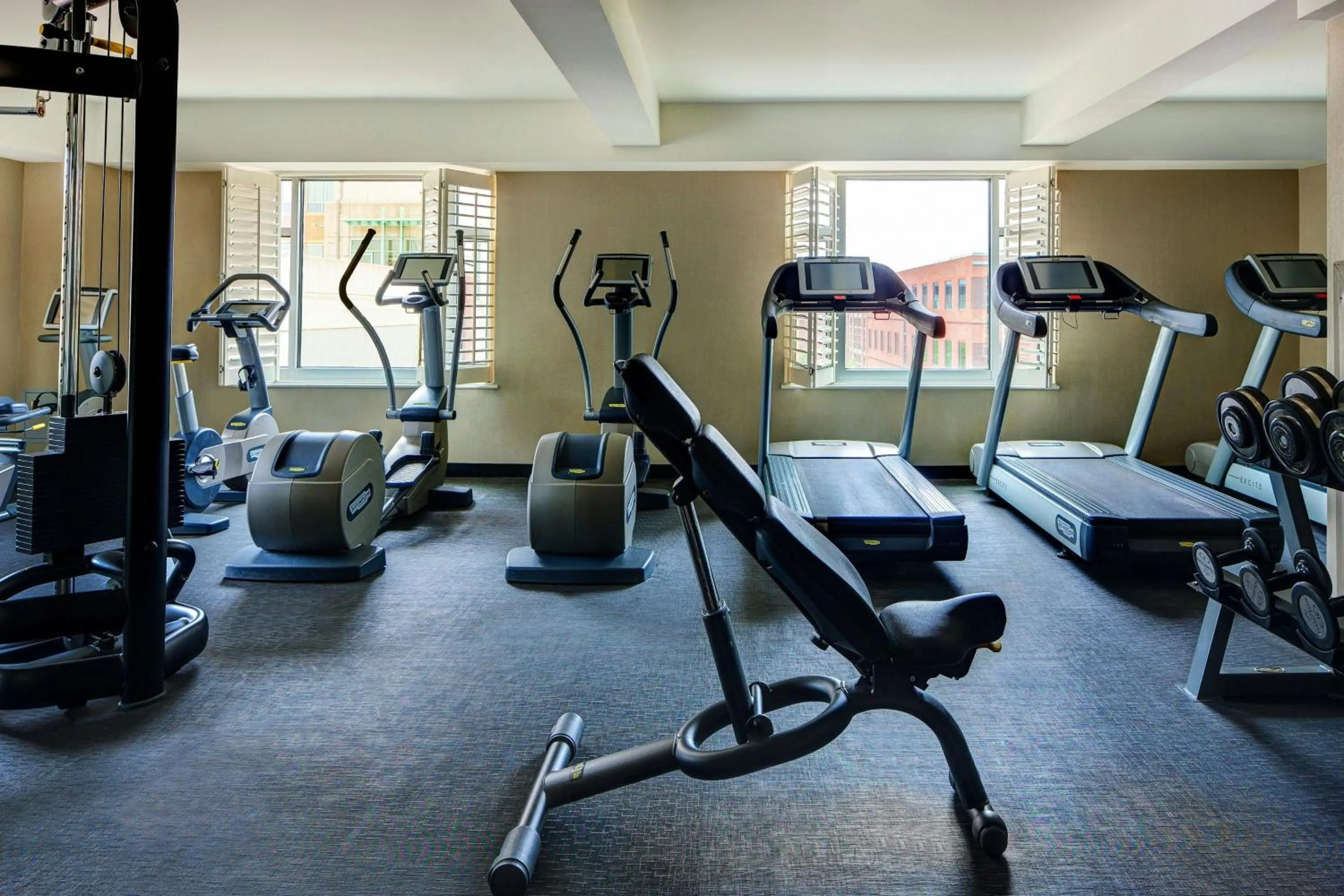 Fitness centre/facilities in Le Meridien Boston Cambridge