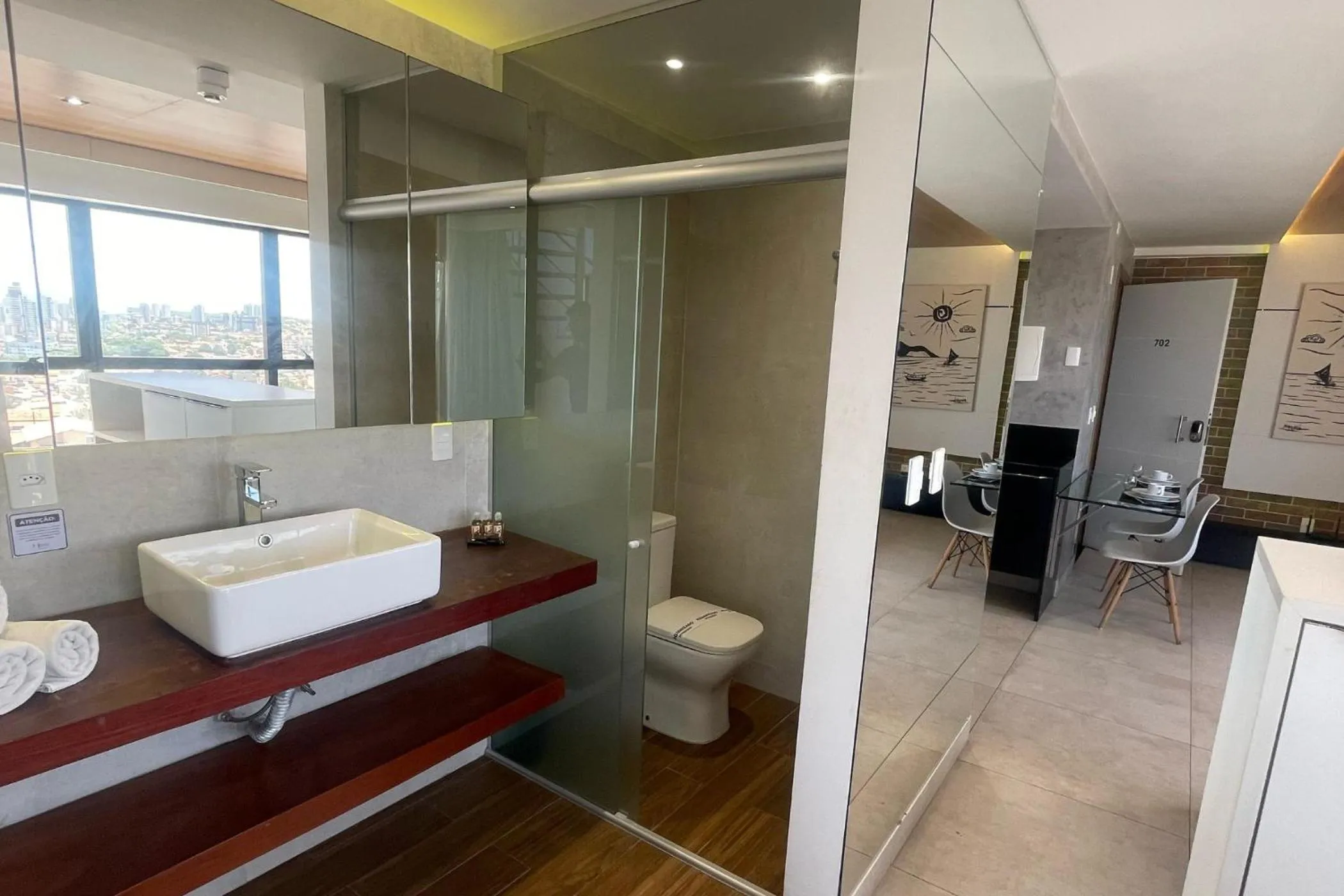 Bathroom in Reserva Madero Loft Natal Hotel