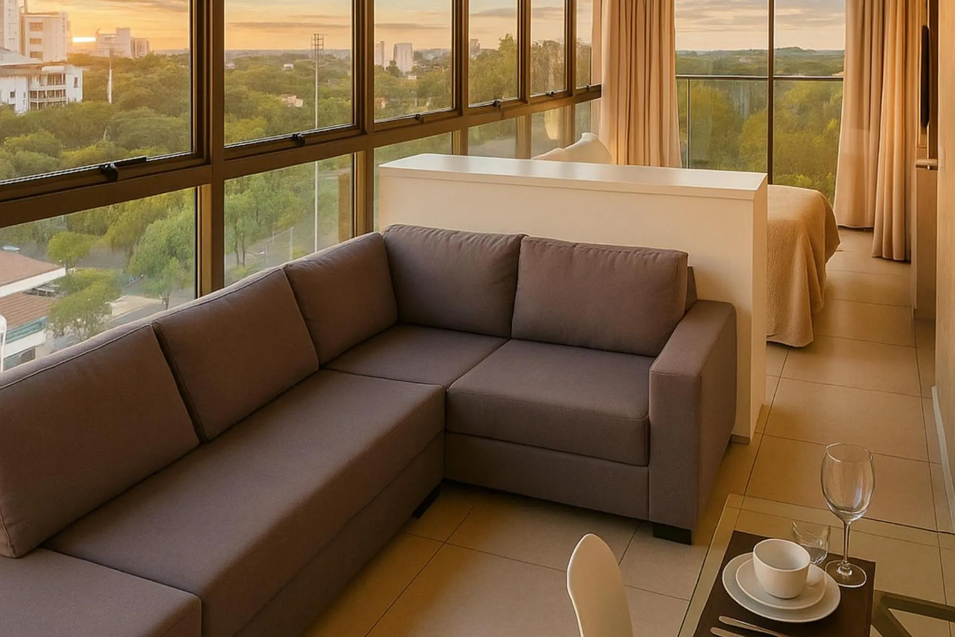 Photo of the whole room in Reserva Madero Loft Natal Hotel