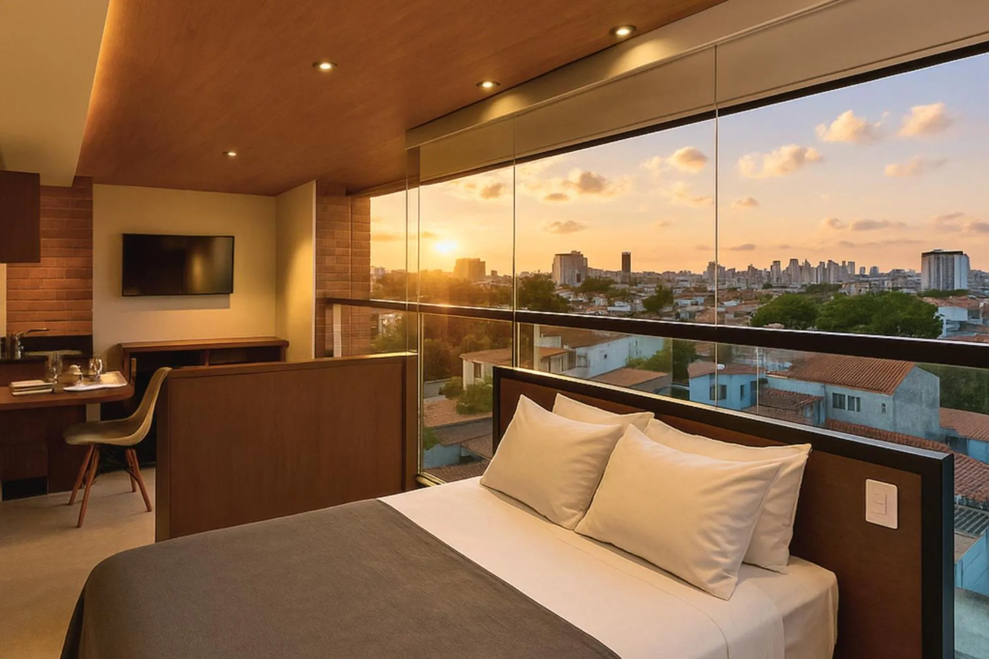 City view, Bed in Reserva Madero Loft Natal Hotel