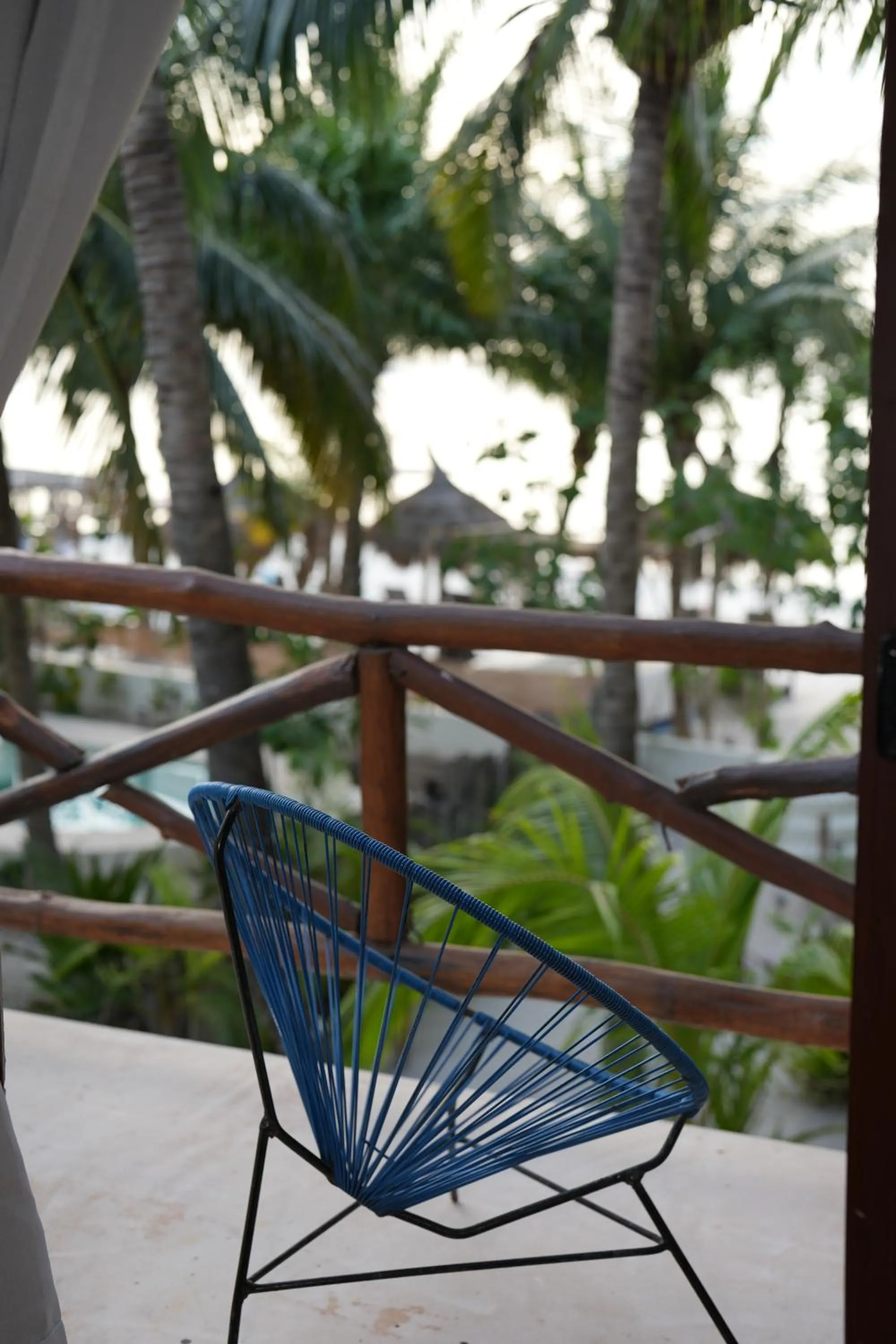 Balcony/Terrace in Hotel Boutique La Puerta Azul Beachfront - Adults Only