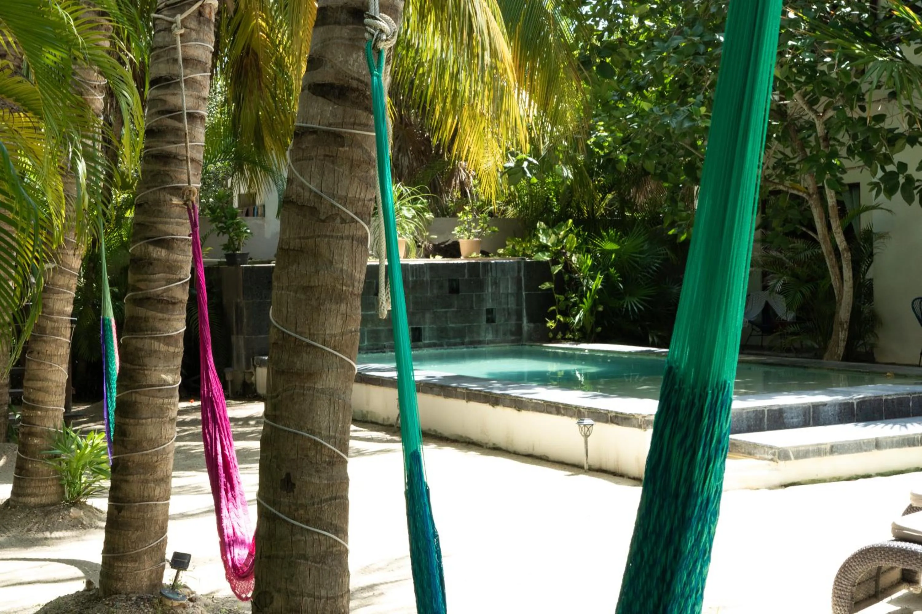 Swimming pool in Hotel Boutique La Puerta Azul Beachfront - Adults Only