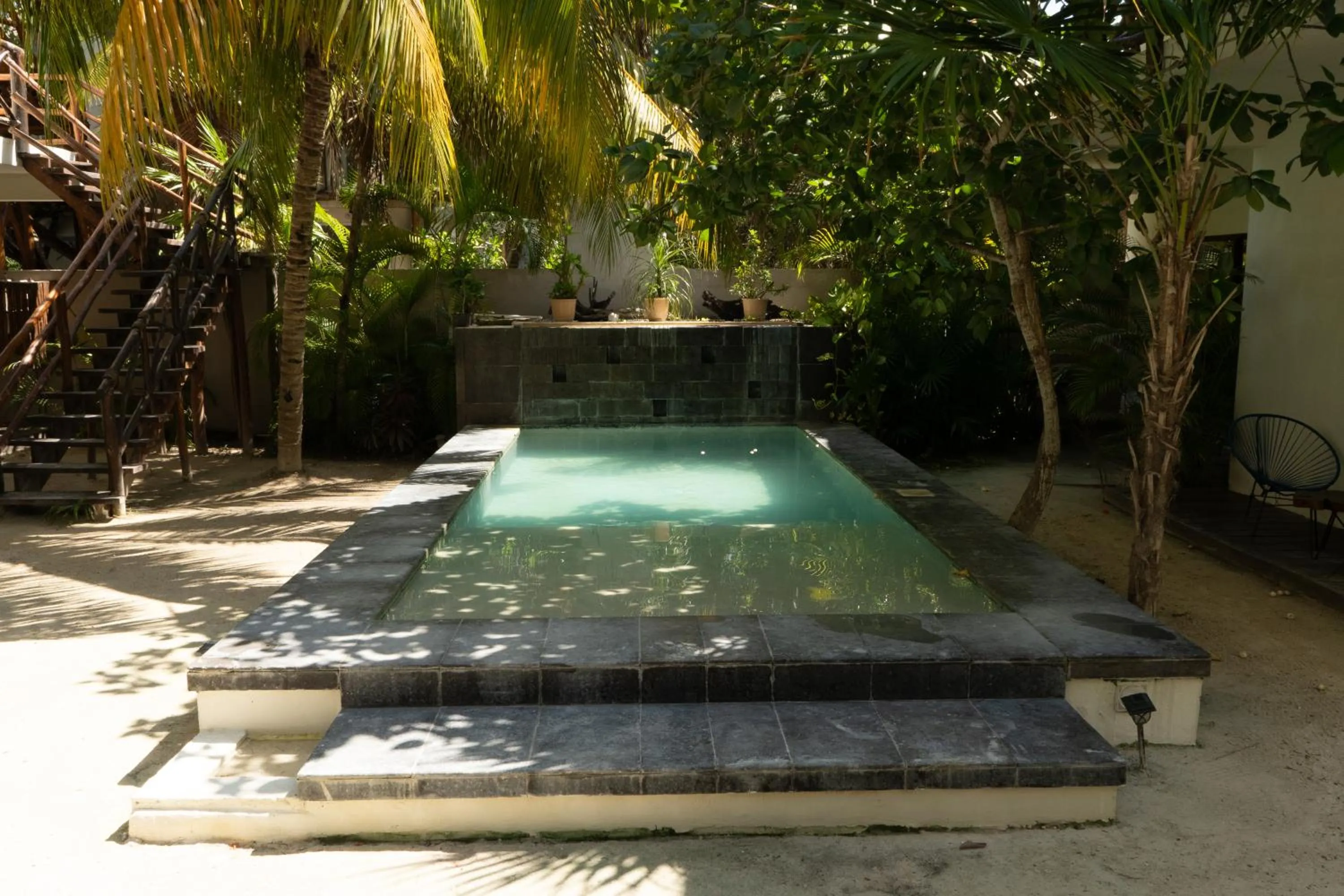 Swimming pool in Hotel Boutique La Puerta Azul Beachfront - Adults Only
