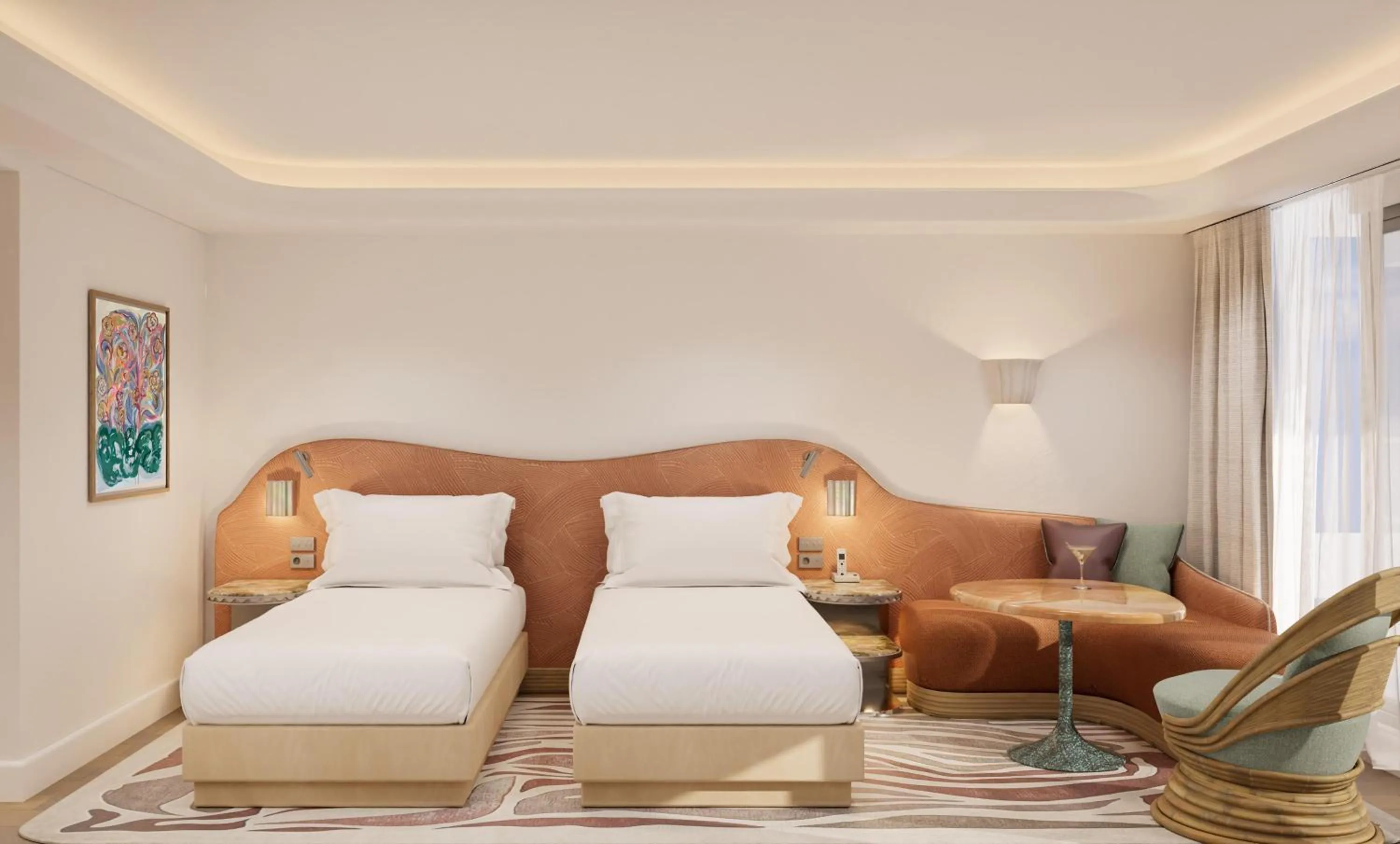 Bedroom, Bed in Hyatt Regency Nice Palais de la Méditerranée