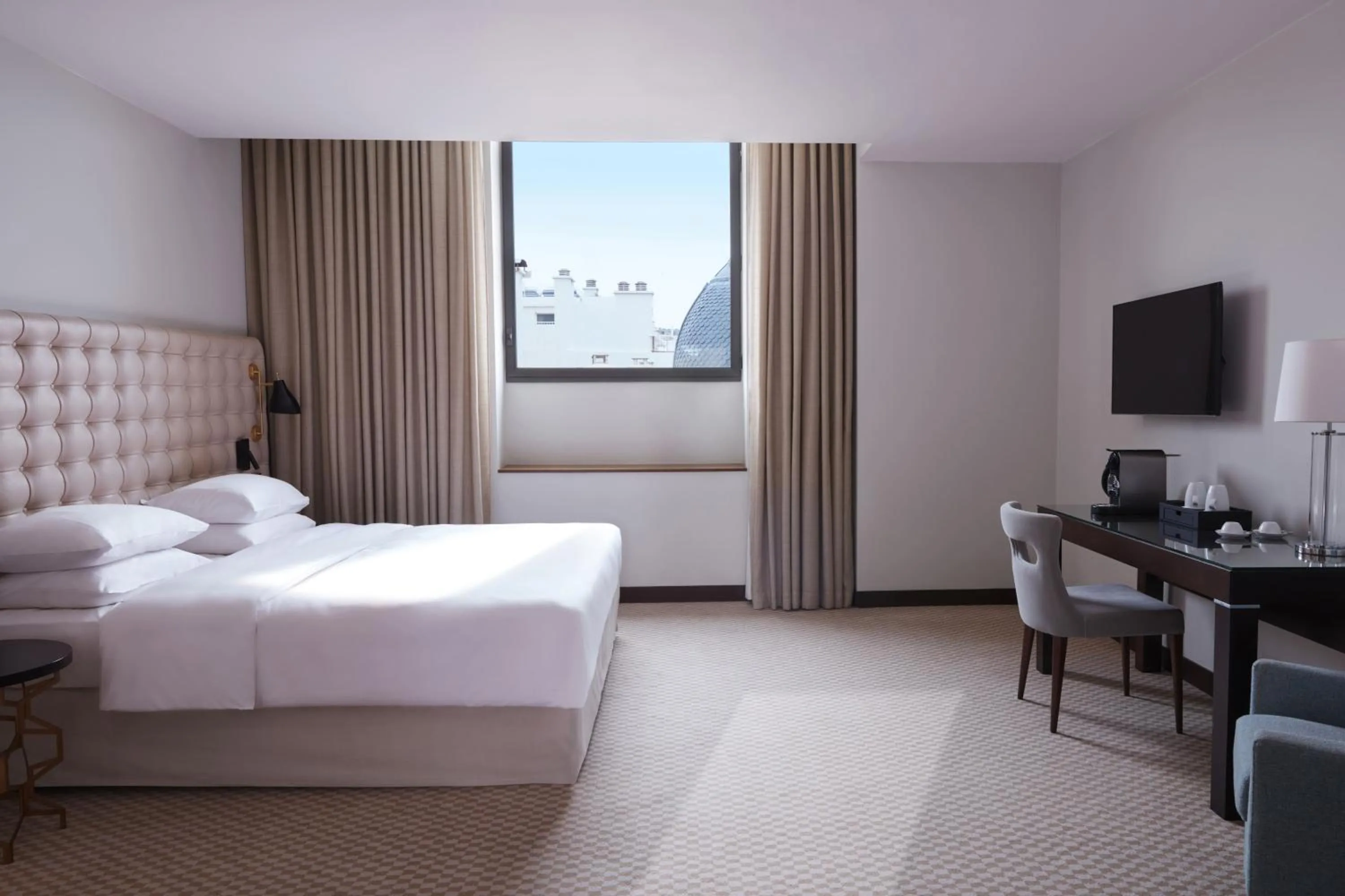 Photo of the whole room, Bed in Hyatt Regency Nice Palais de la Méditerranée