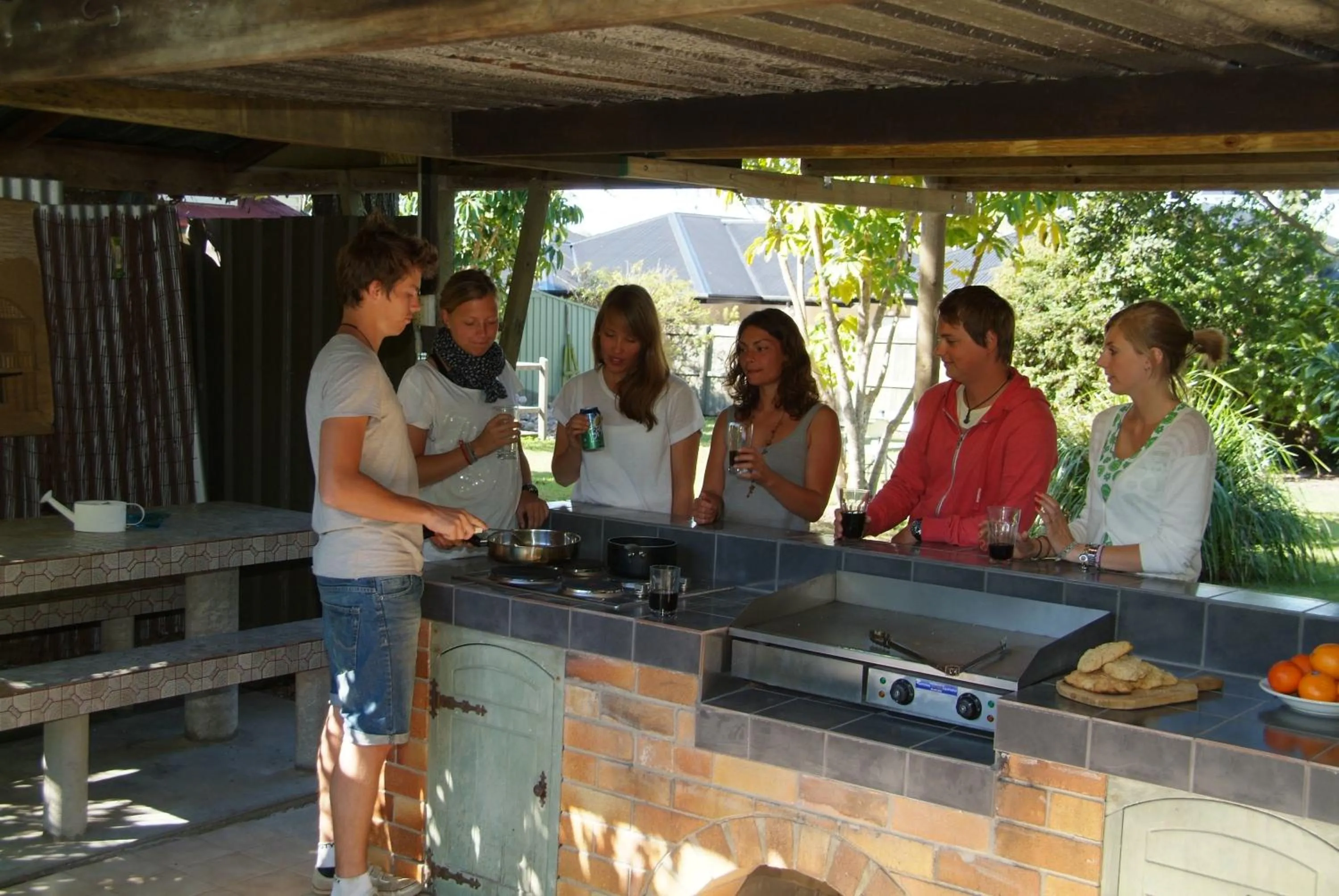 BBQ facilities in Woolshed Eco Lodge