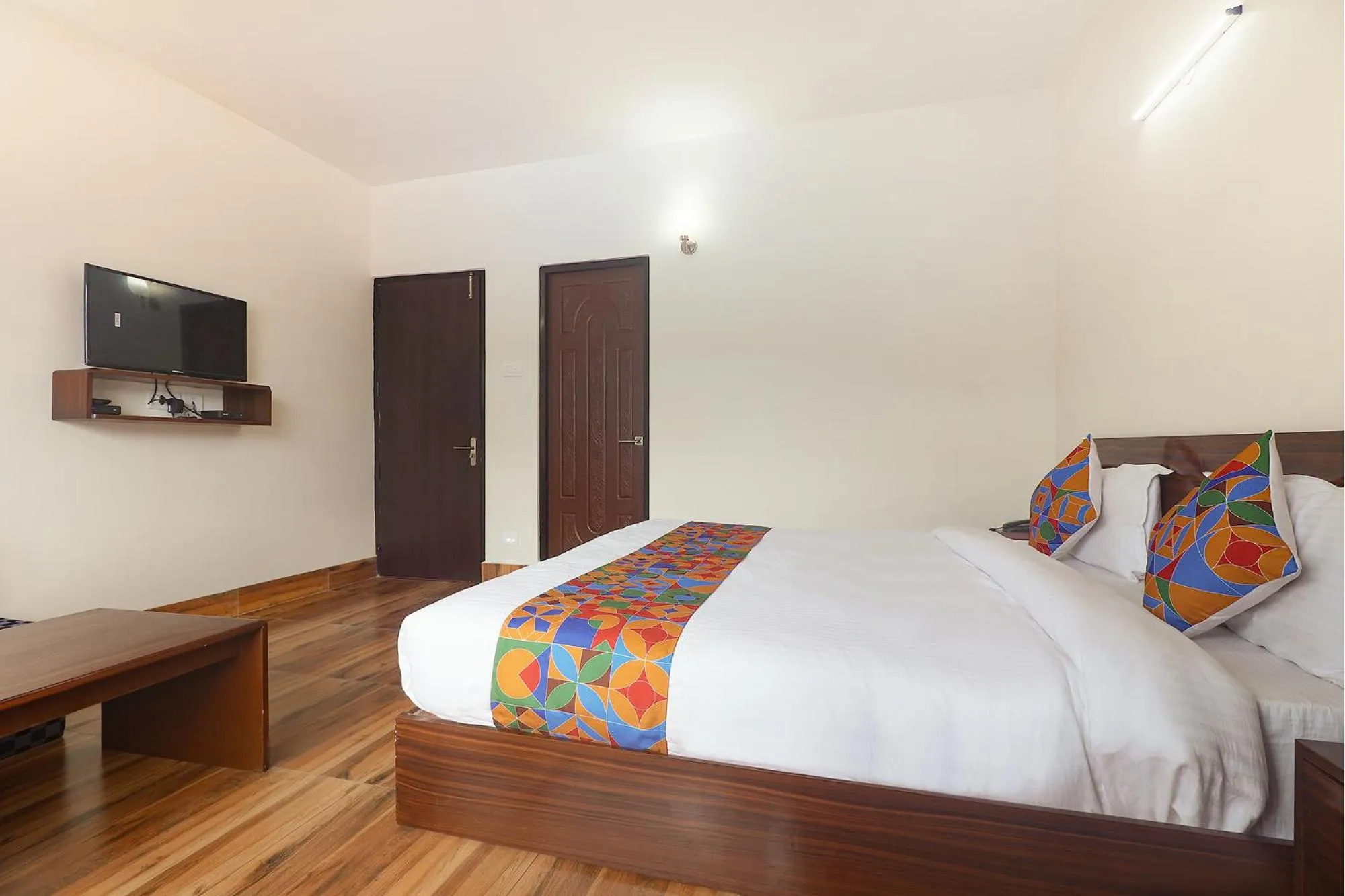 Bed in FabHotel Kutighar Regency