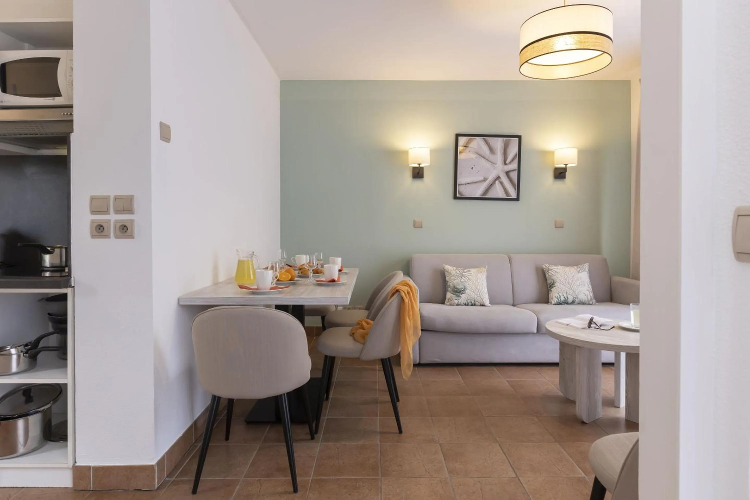 Seating area in Résidence Odalys Les Greens du Bassin