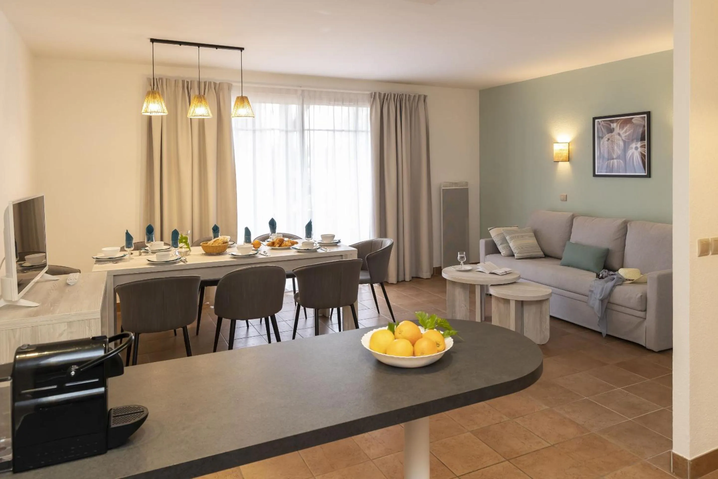 Seating area in Résidence Odalys Les Greens du Bassin