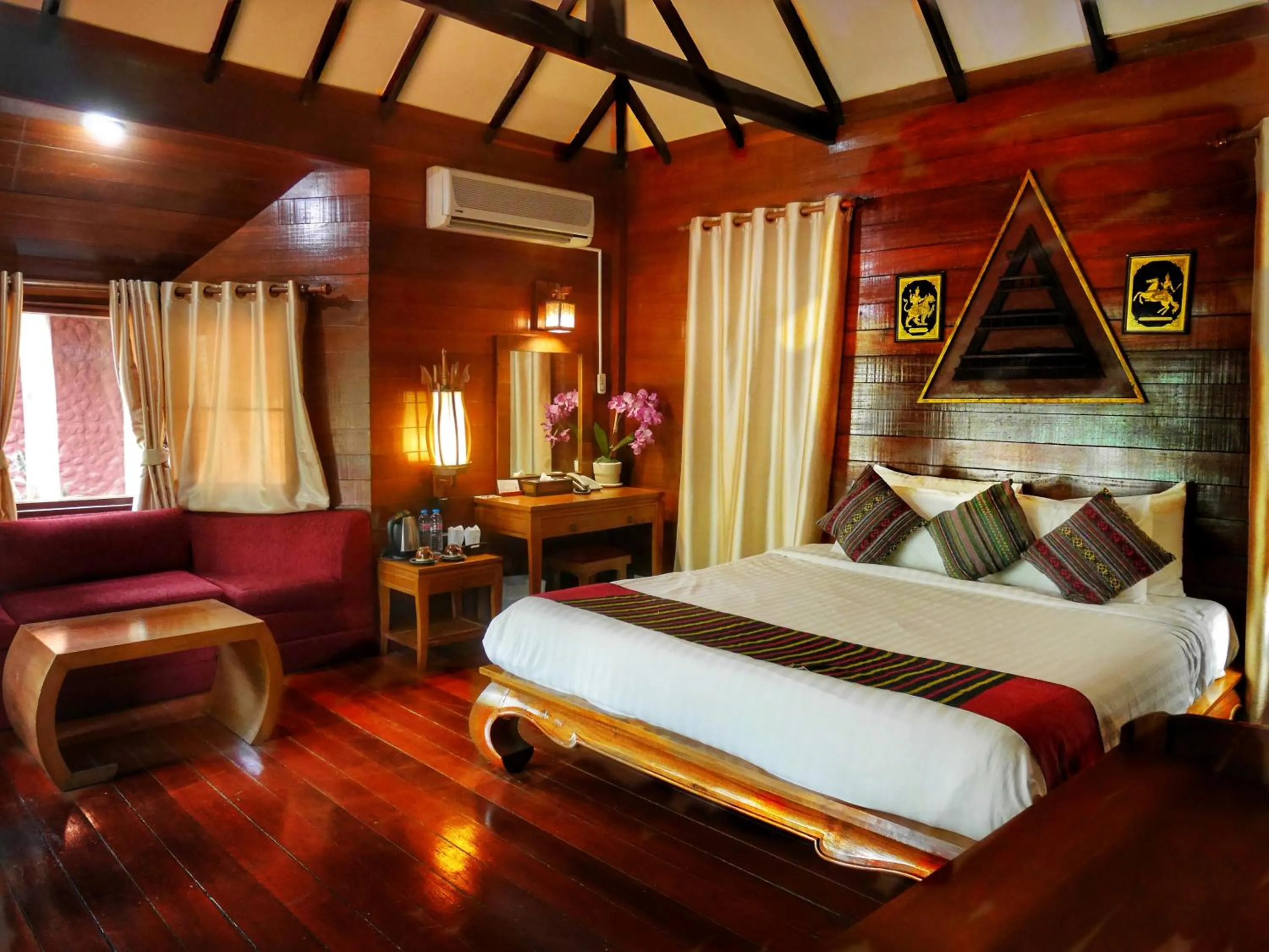 Bed in Sukantara Cascade Resort and Spa