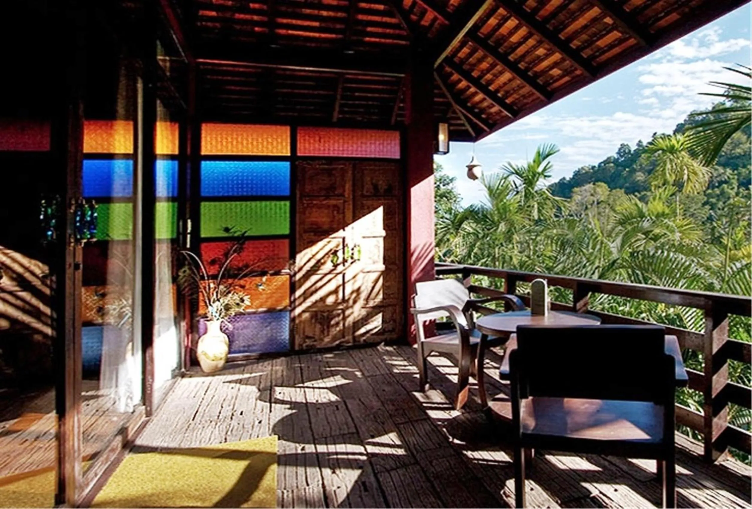 Patio in Sukantara Cascade Resort and Spa