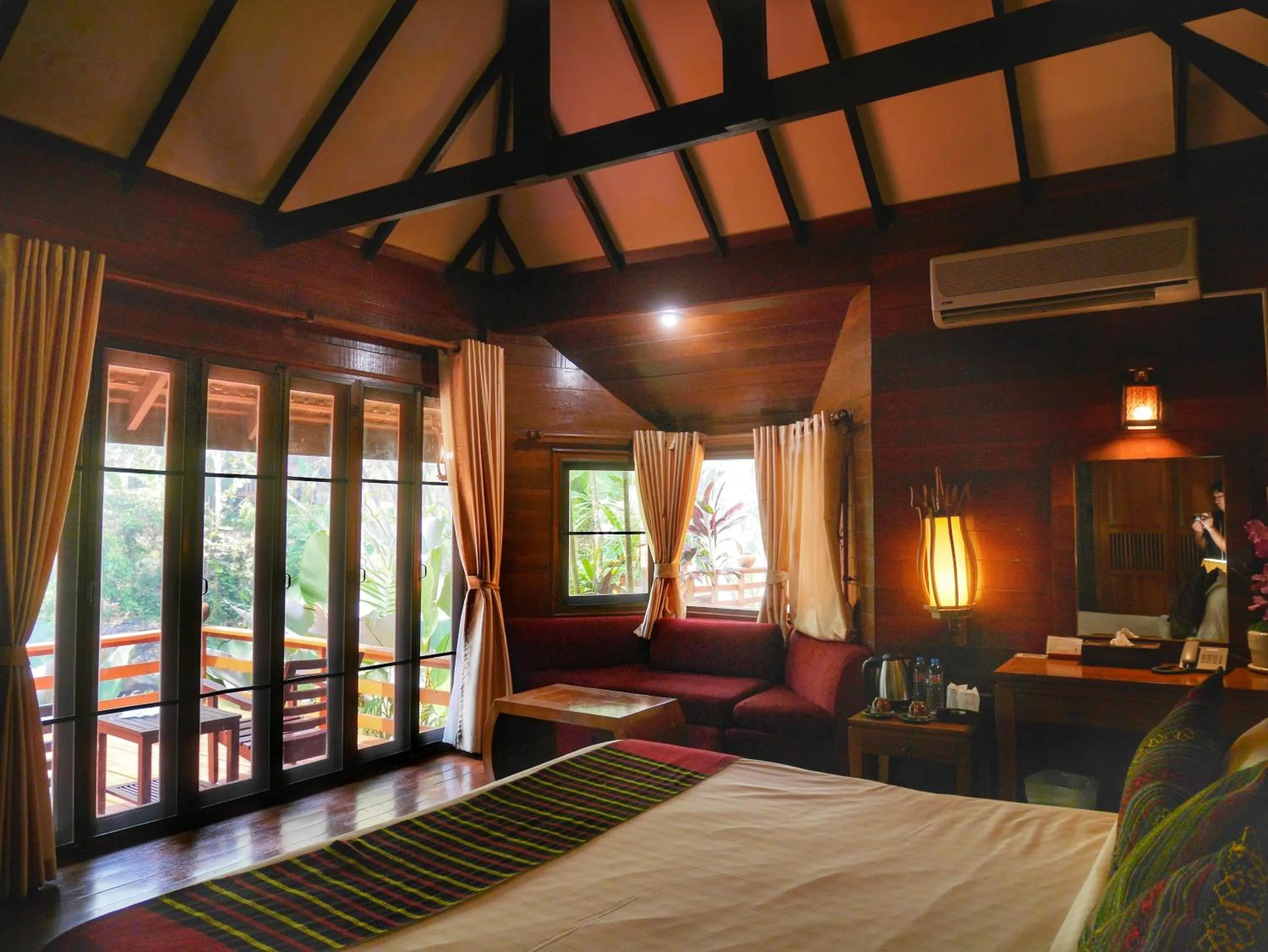 Bed in Sukantara Cascade Resort and Spa