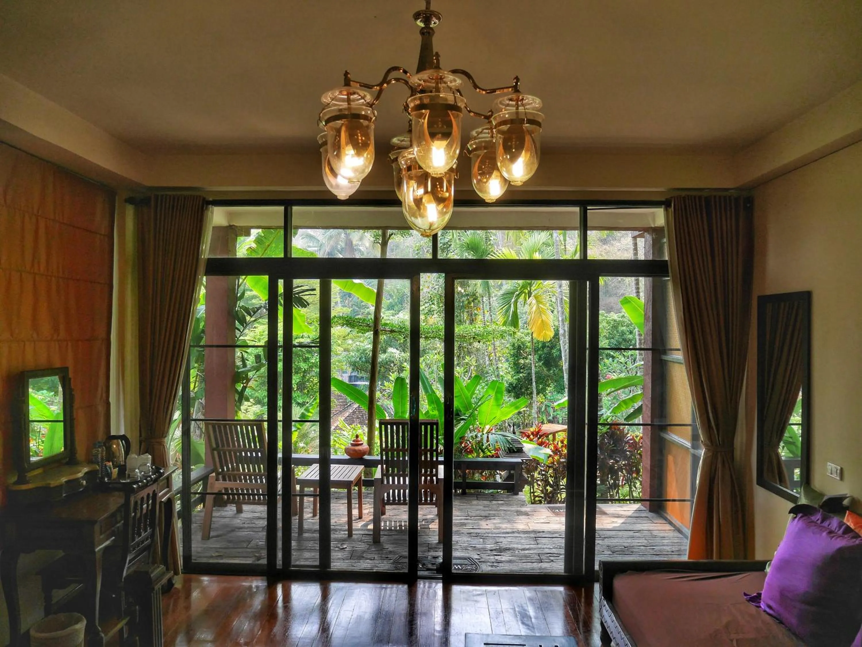 Patio in Sukantara Cascade Resort and Spa