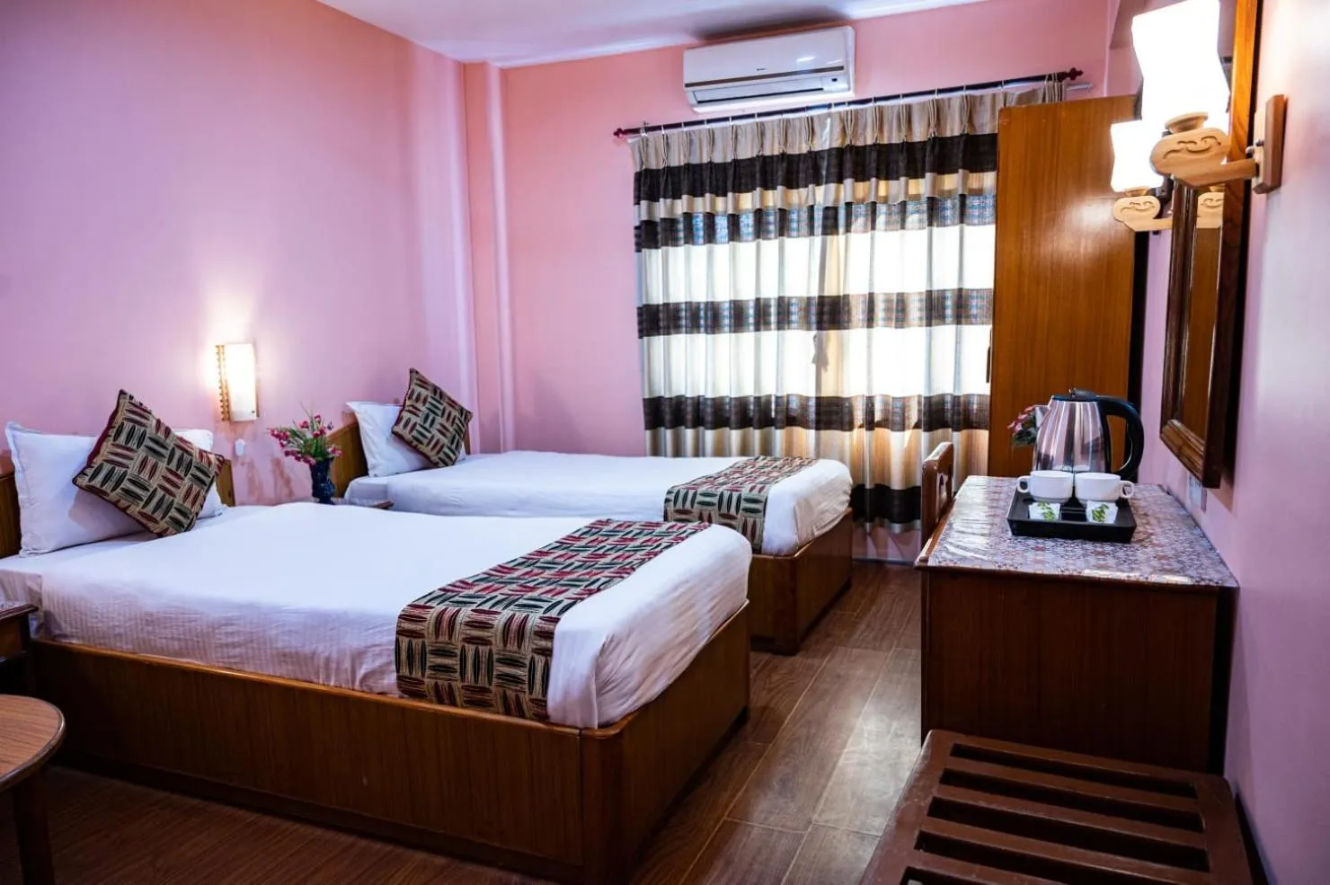 Bed in Kathmandu Prince Hotel