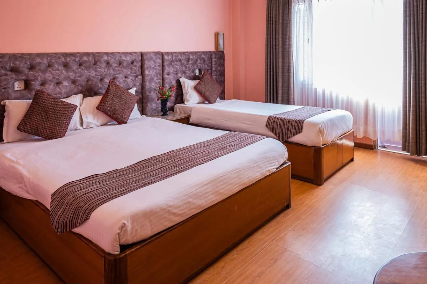 Bed in Kathmandu Prince Hotel