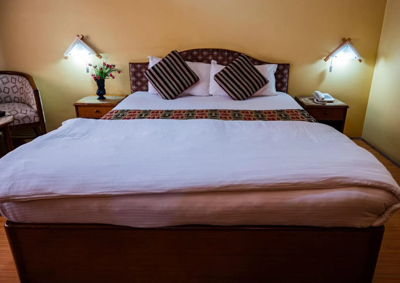 Bed in Kathmandu Prince Hotel