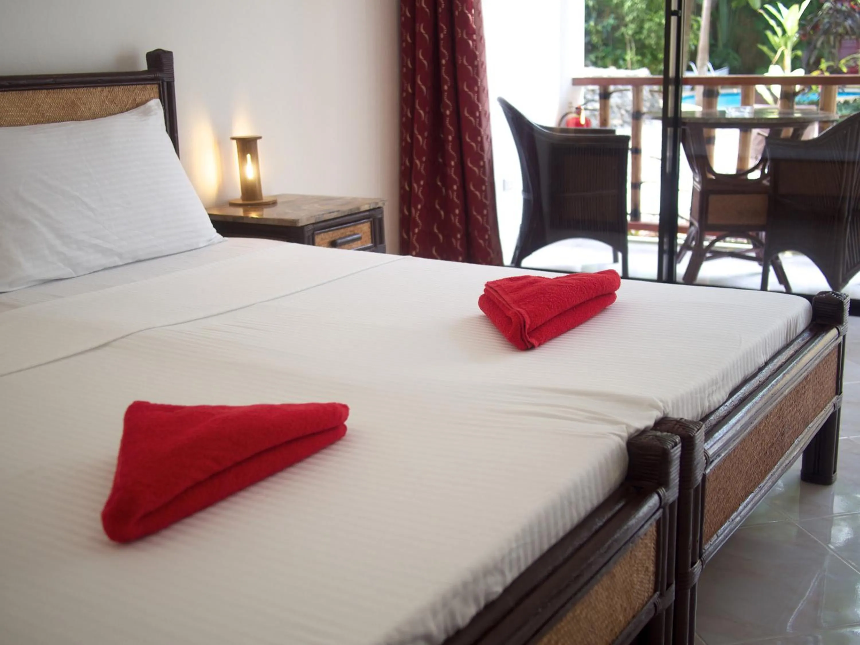 Bed in Alona Vida Beach Resort
