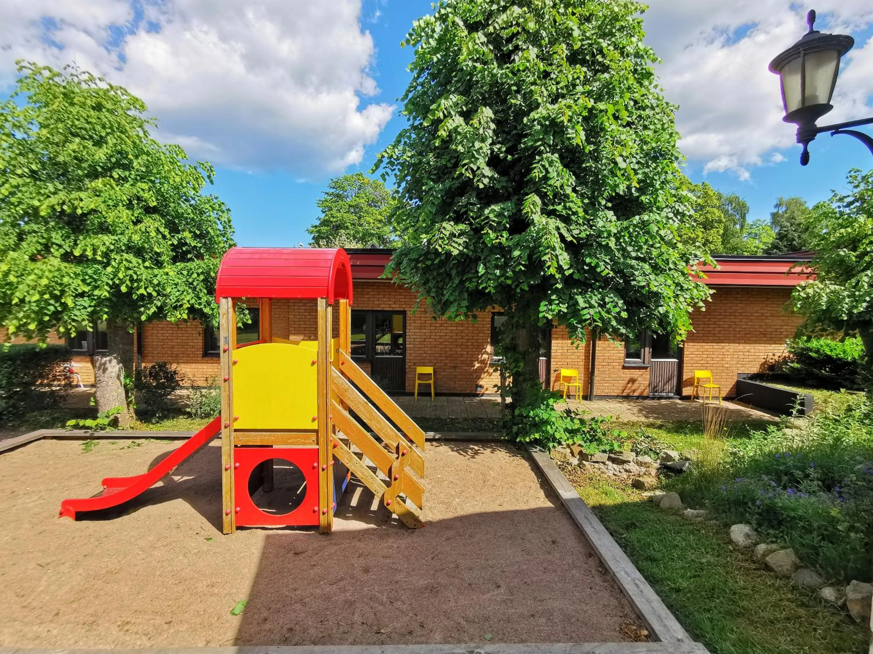 Children play ground in Green Door Hotel