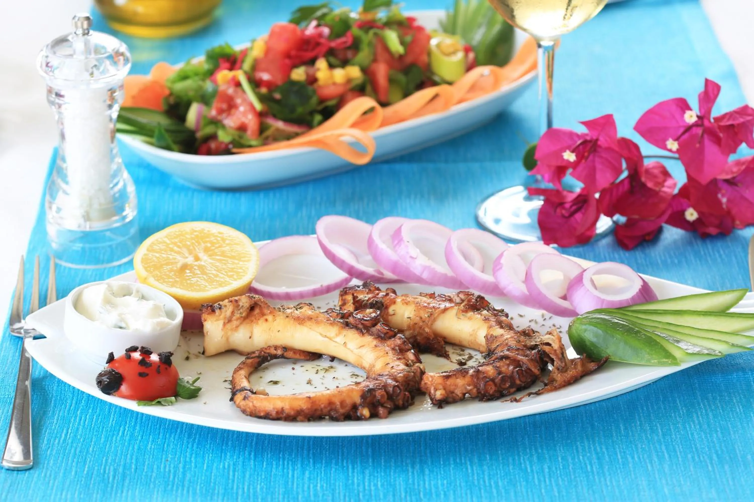 Food close-up in Tymnos Hotel