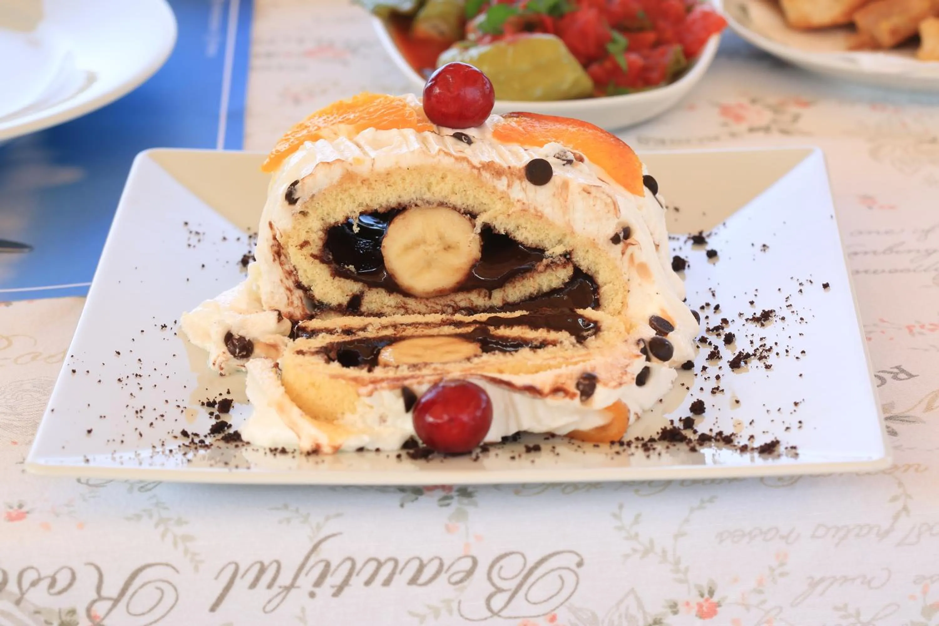 Food close-up in Tymnos Hotel