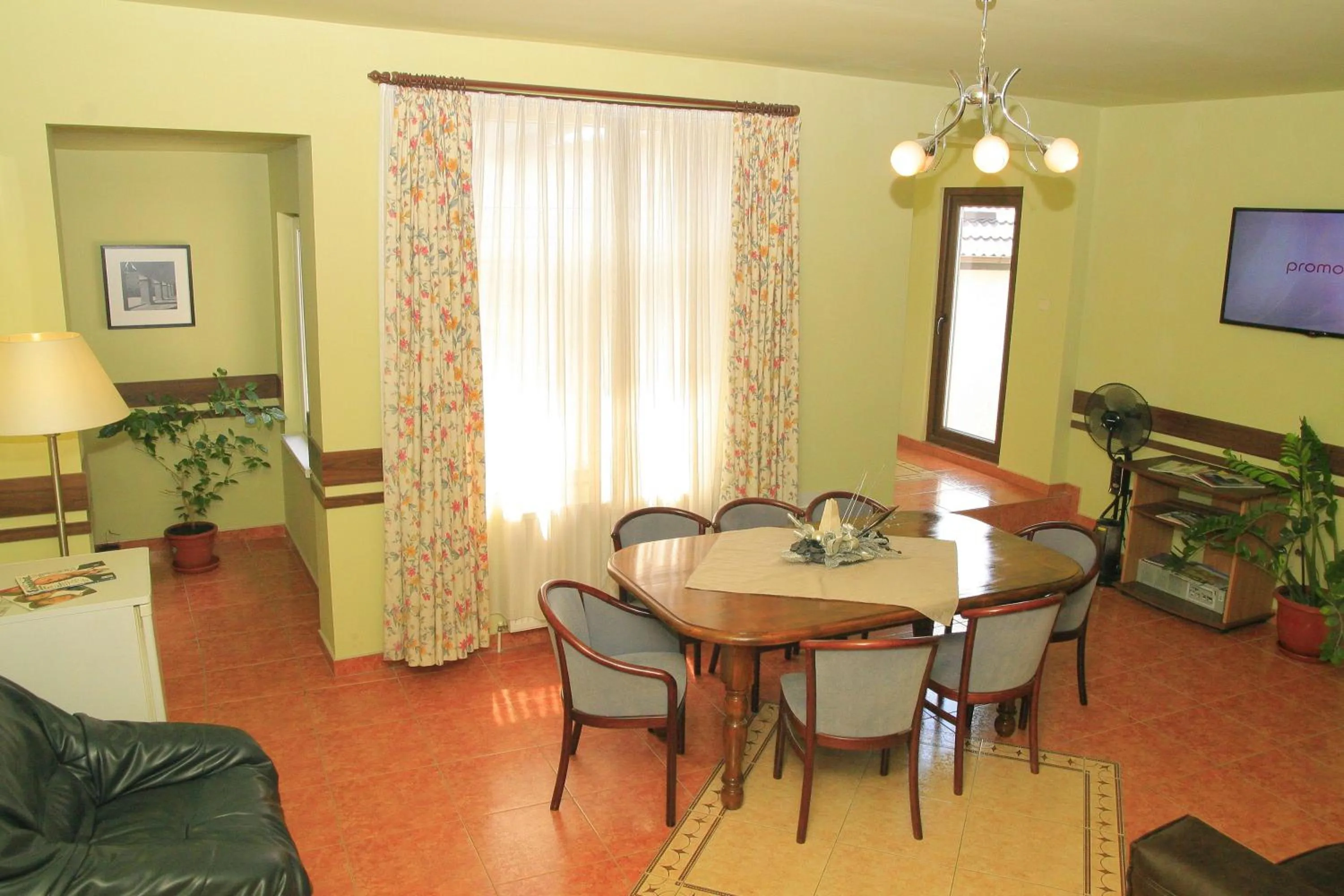 Communal lounge/ TV room in Pensiunea Blanca