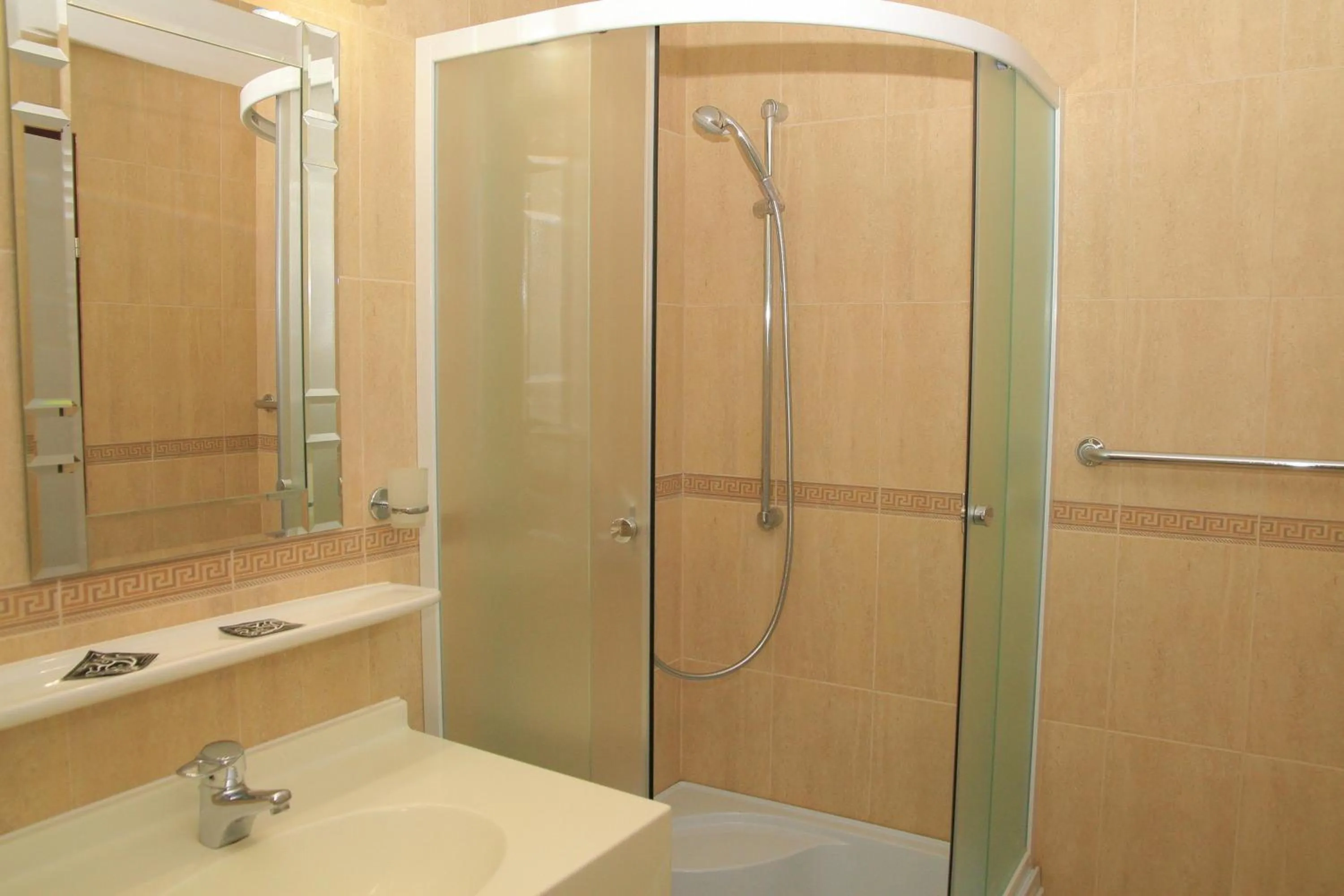 Shower in Pensiunea Blanca