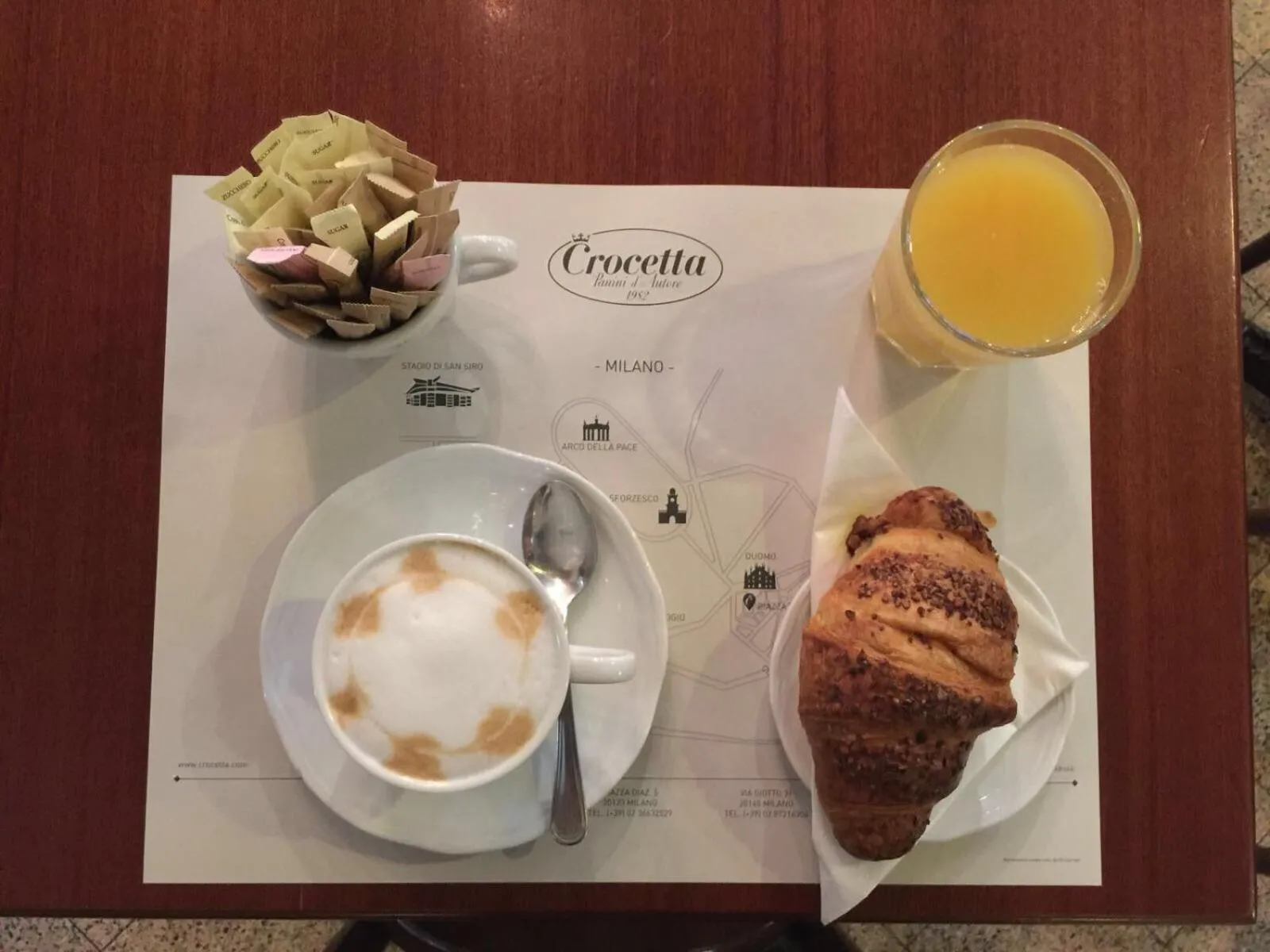 Italian breakfast in Suite Milano Duomo