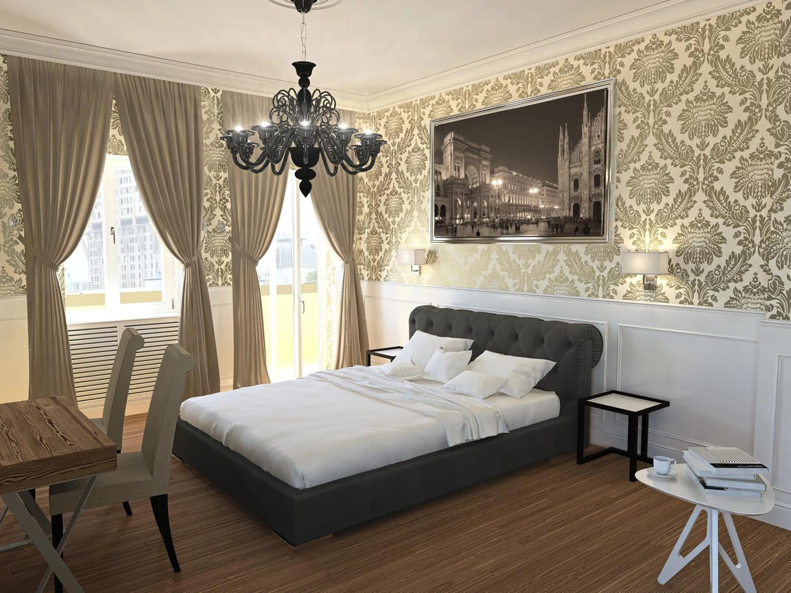 Photo of the whole room, Bed in Suite Milano Duomo