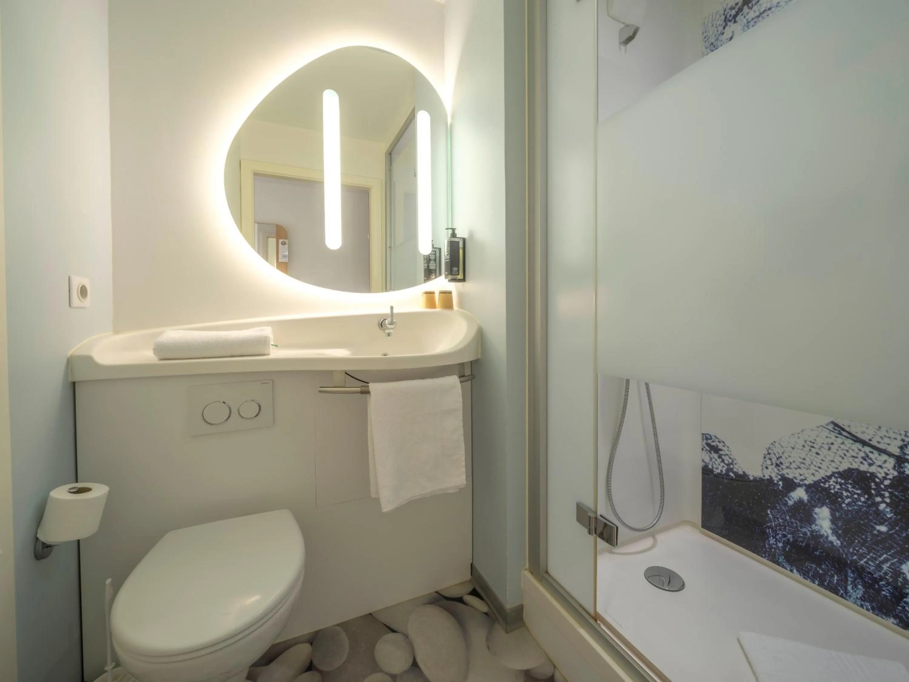 Bathroom in Ibis Budget Sarrebourg Buhl