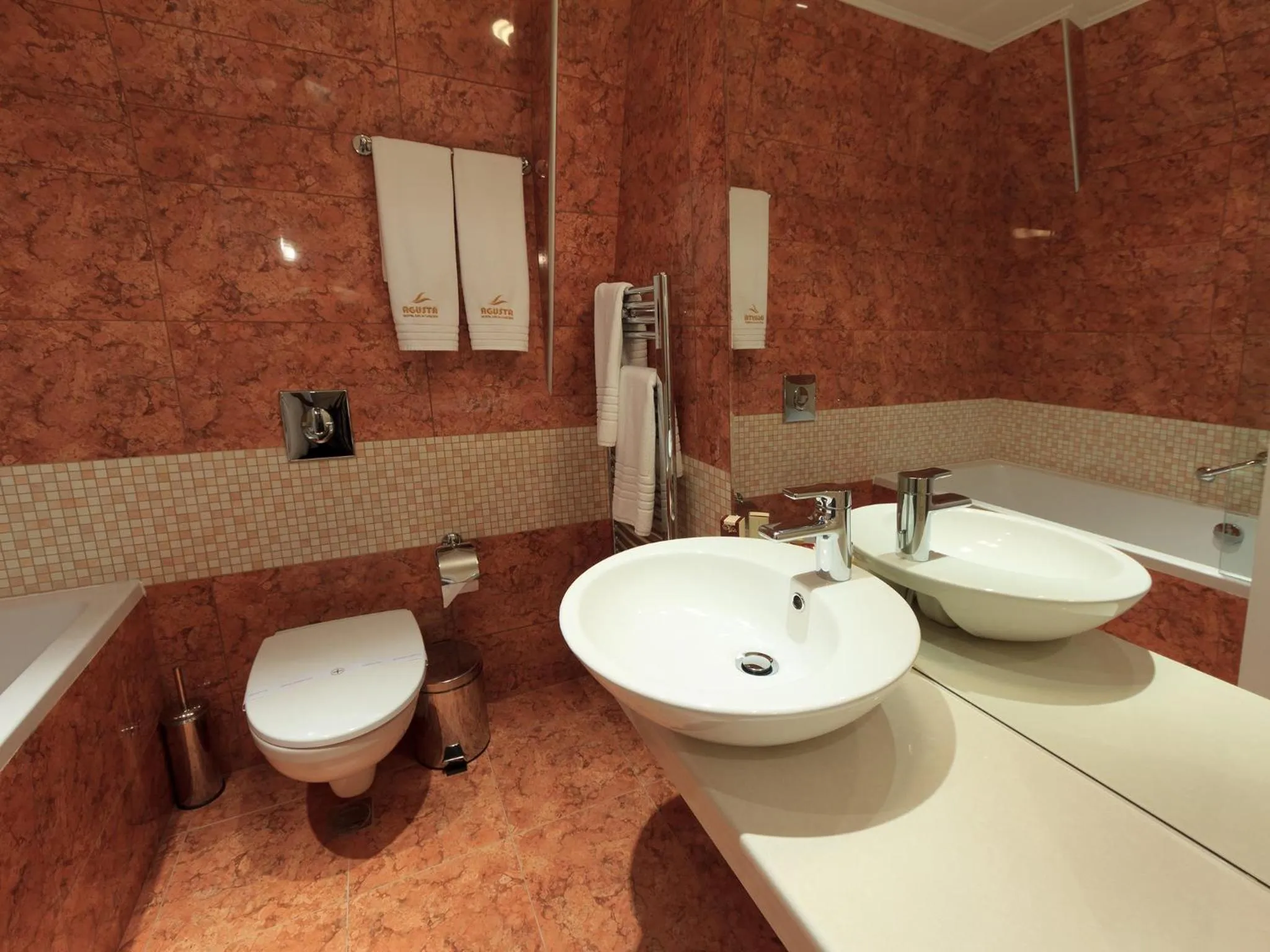 Bathroom in Agusta Hotel, Garden & SPA