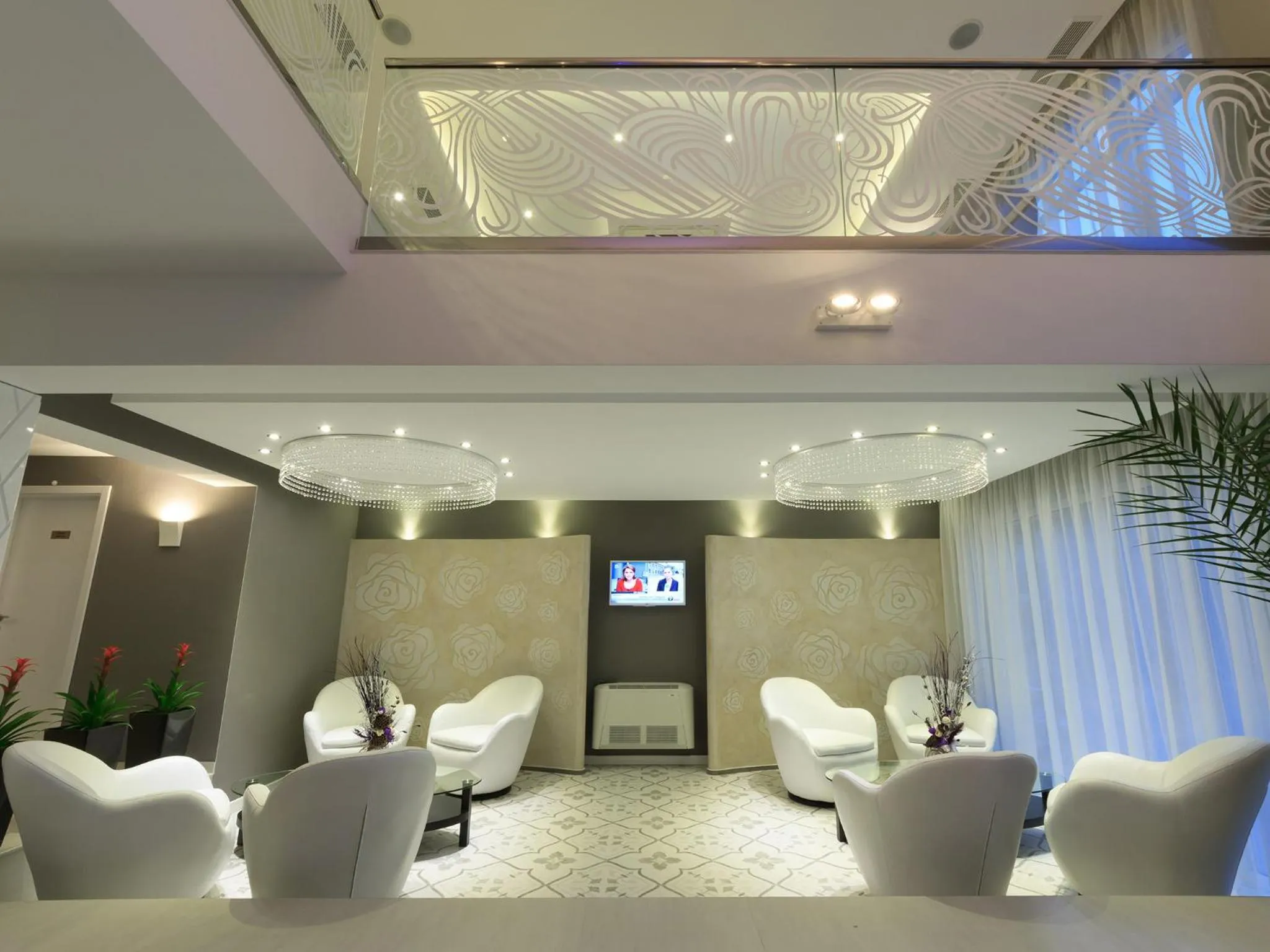 Lobby or reception in Agusta Hotel, Garden & SPA