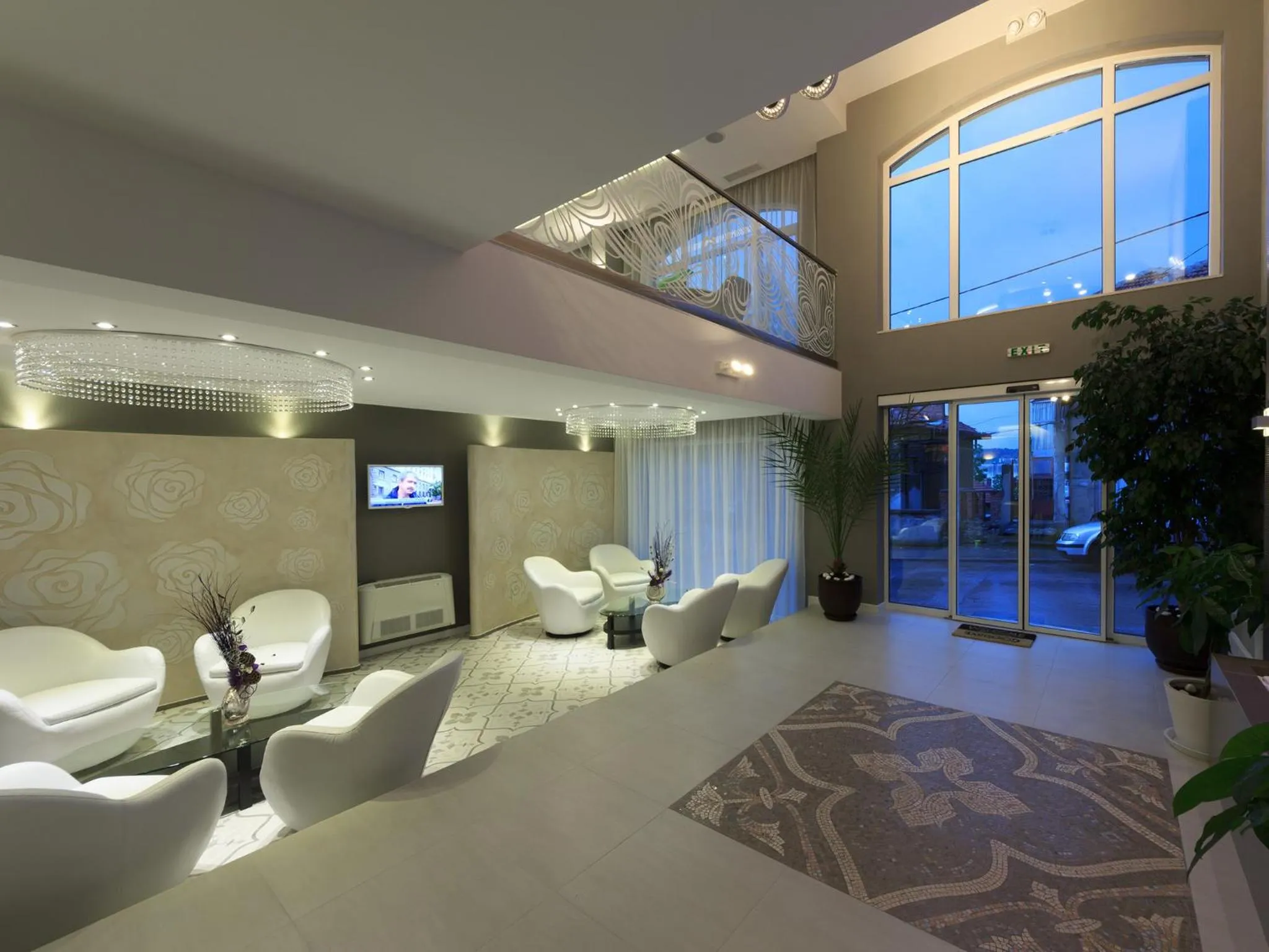 Lobby or reception in Agusta Hotel, Garden & SPA